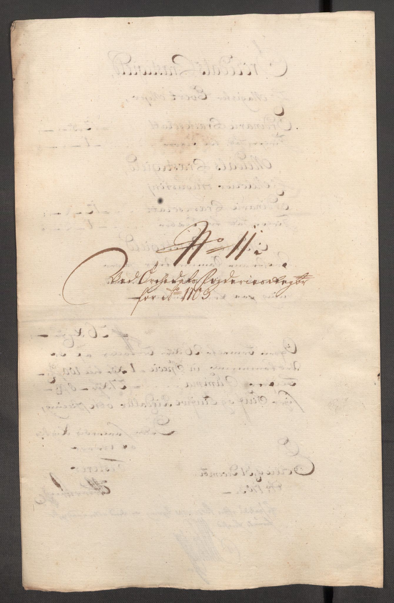 Rentekammeret inntil 1814, Reviderte regnskaper, Fogderegnskap, RA/EA-4092/R60/L3953: Fogderegnskap Orkdal og Gauldal, 1703, s. 170