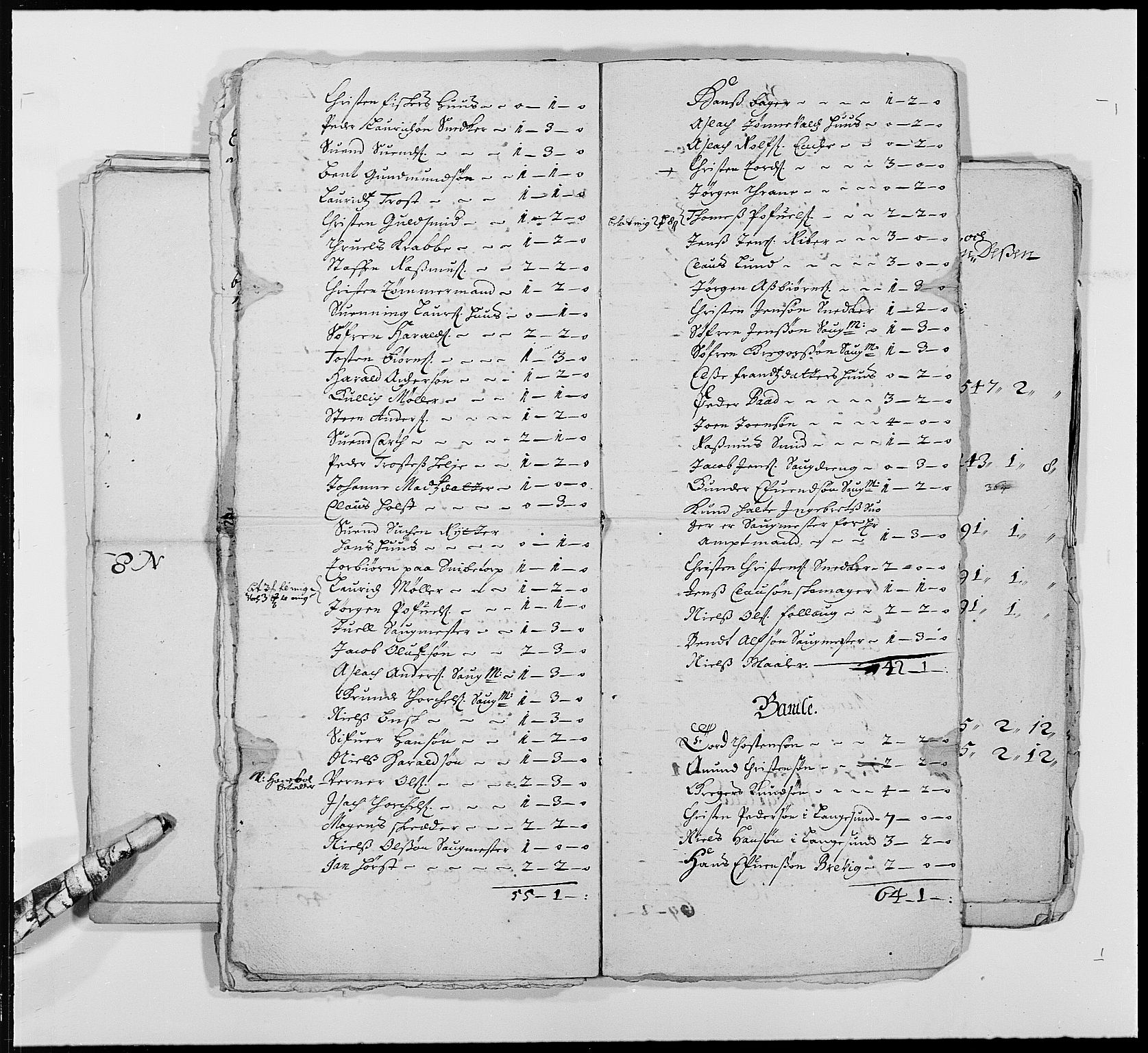 Rentekammeret inntil 1814, Reviderte regnskaper, Byregnskaper, AV/RA-EA-4066/R/Rj/L0193: [J3] Kontribusjonsregnskap (med Langesund, Brevik, Porsgrunn og Kragerø), 1663-1691, s. 68