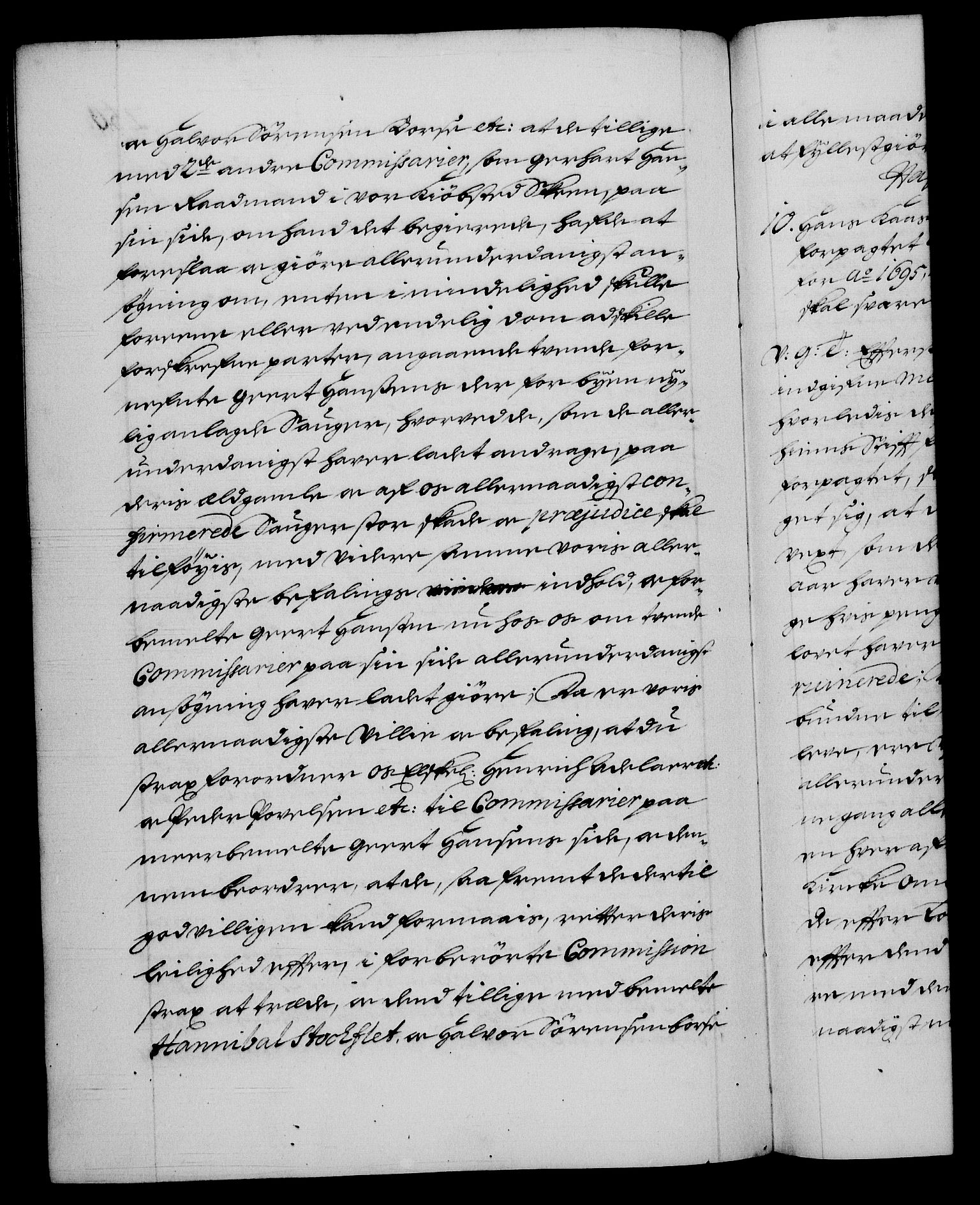 Danske Kanselli 1572-1799, AV/RA-EA-3023/F/Fc/Fca/Fcab/L0015: Norske tegnelser (mikrofilm), 1692-1699, s. 250b