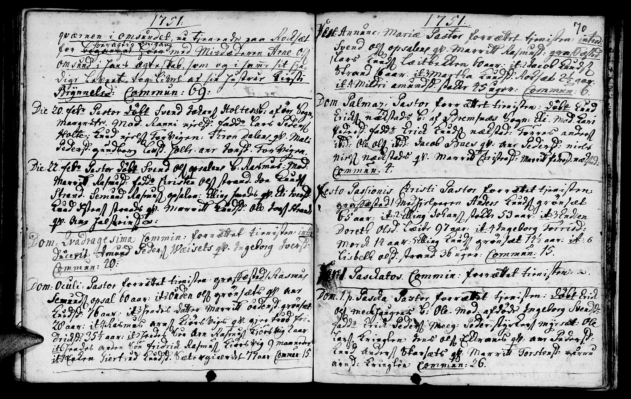 Ministerialprotokoller, klokkerbøker og fødselsregistre - Møre og Romsdal, AV/SAT-A-1454/568/L0797: Ministerialbok nr. 568A06, 1731-1760, s. 70