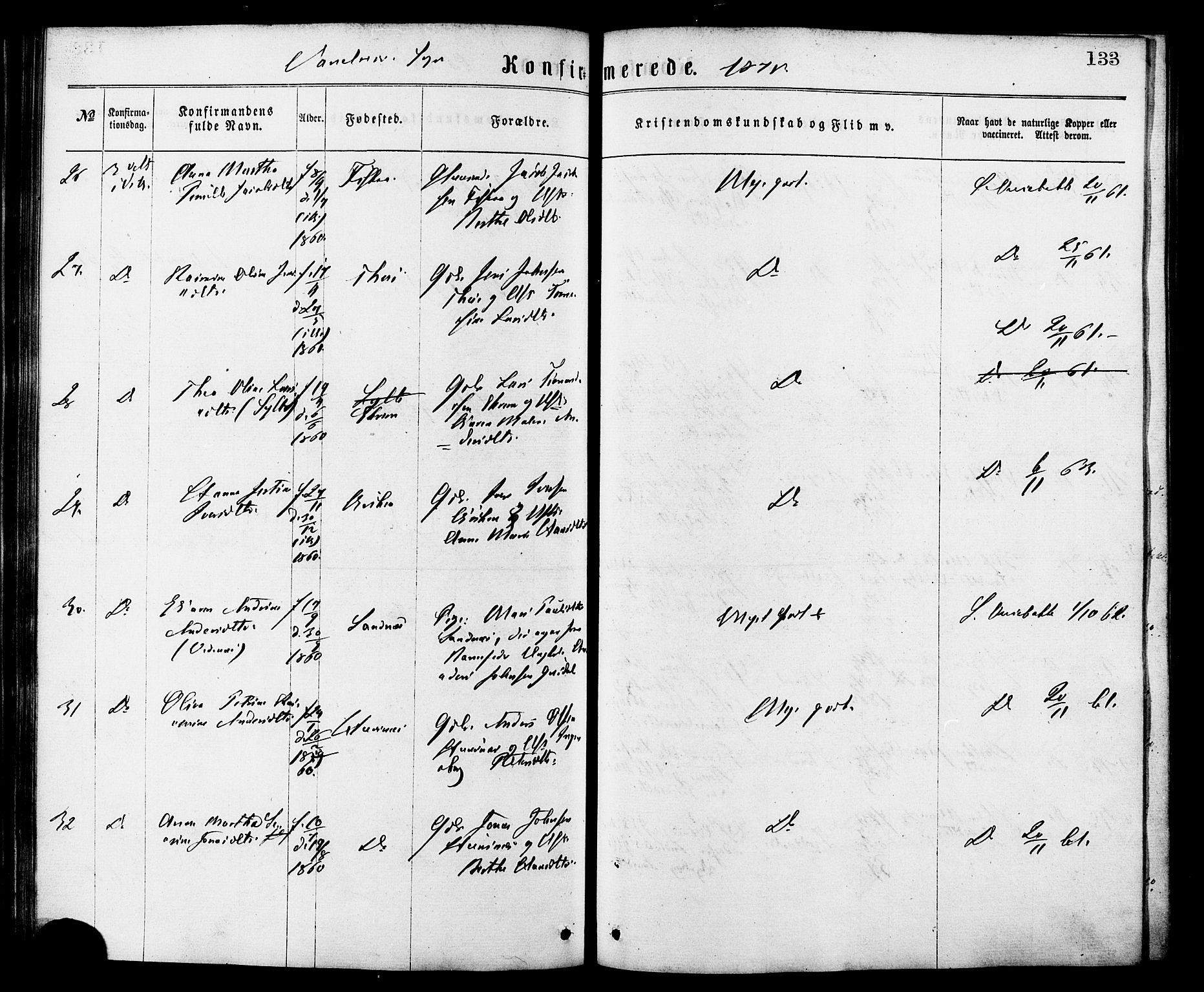 Ministerialprotokoller, klokkerbøker og fødselsregistre - Møre og Romsdal, AV/SAT-A-1454/501/L0007: Ministerialbok nr. 501A07, 1868-1884, s. 133