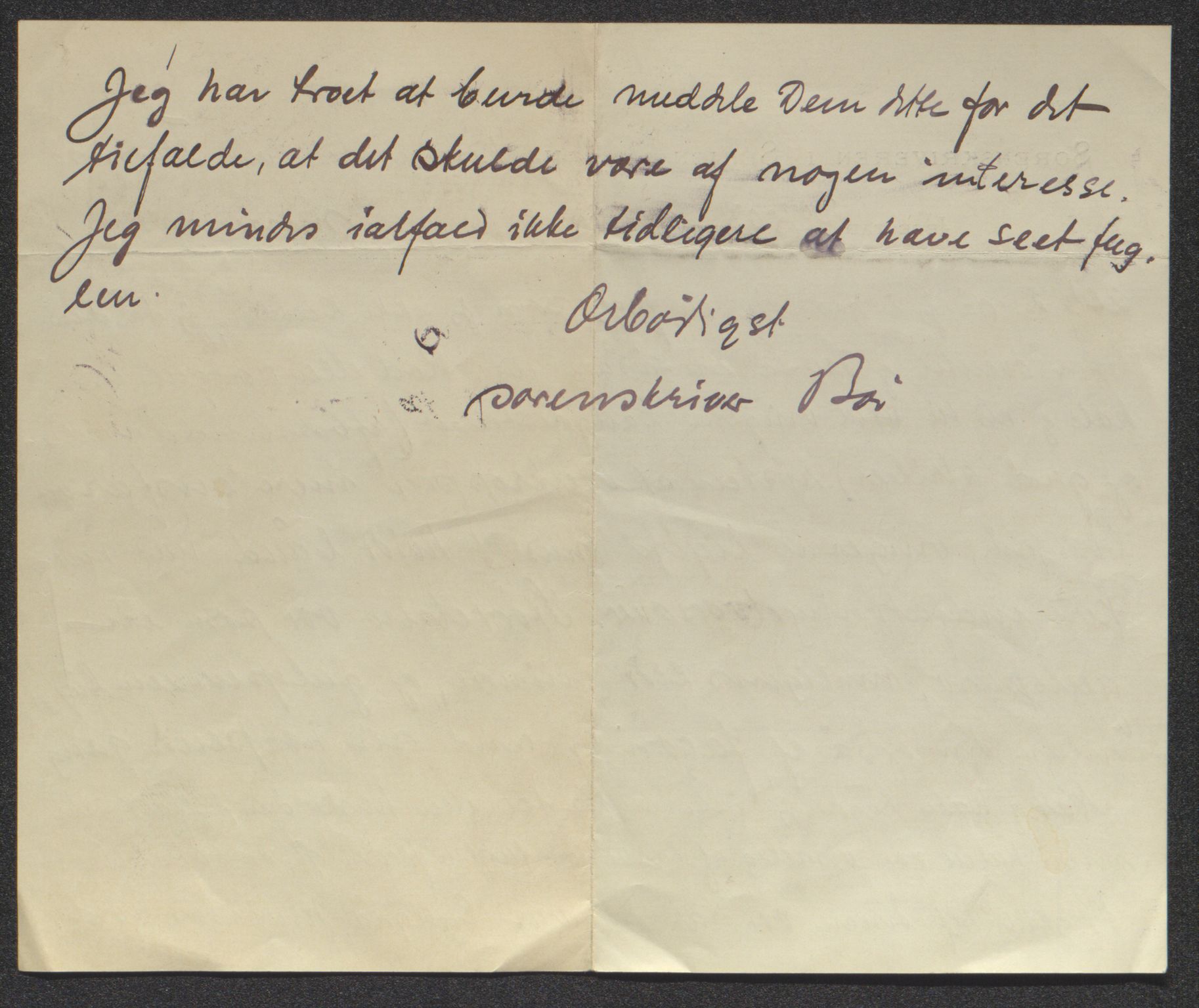 Tromsø Museum, AV/SATØ-S-0162/D/Dc/L0039: Innkomne brev, 1903-1905