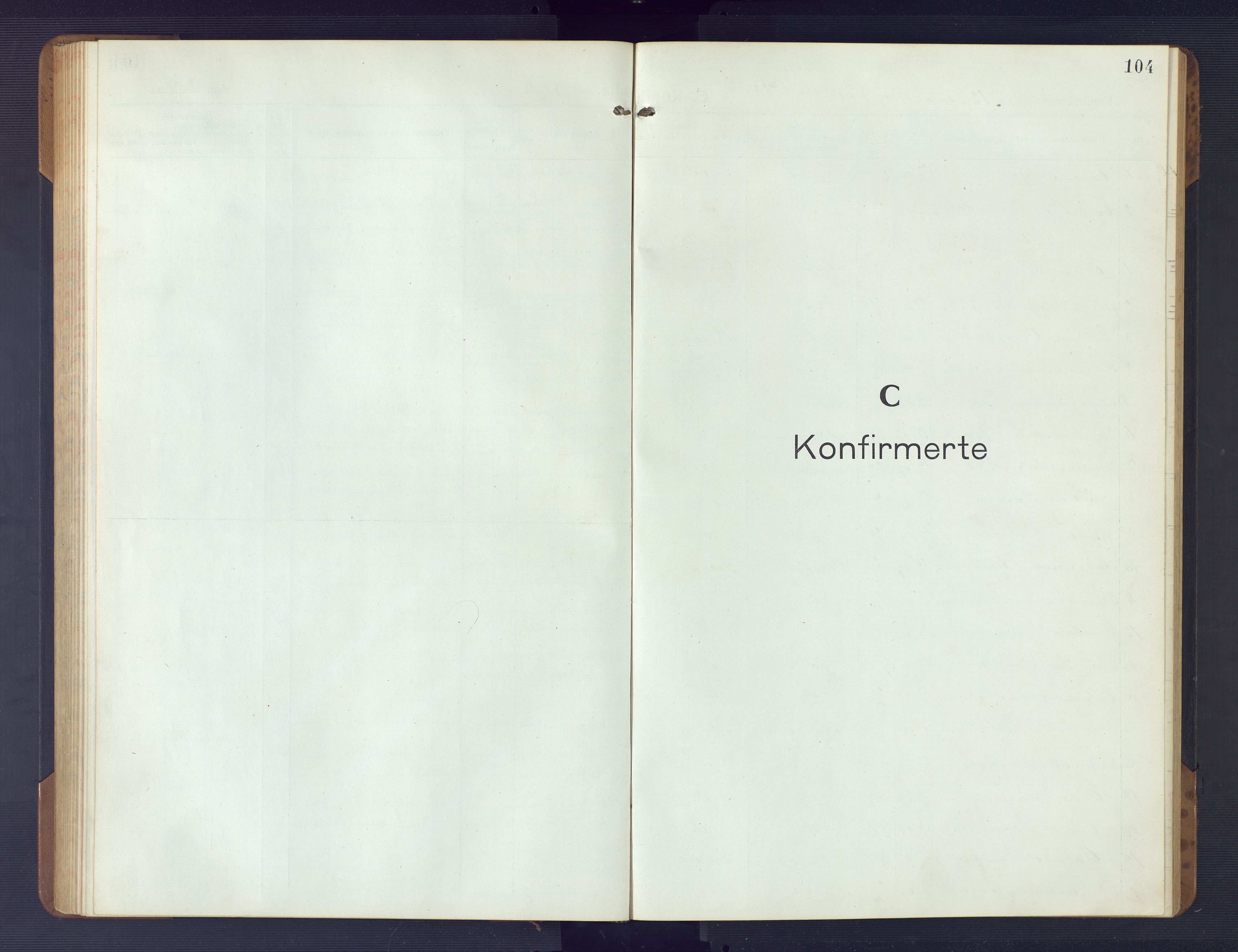 Dypvåg sokneprestkontor, AV/SAK-1111-0007/F/Fb/Fba/L0015: Klokkerbok nr. B 15, 1922-1949, s. 104