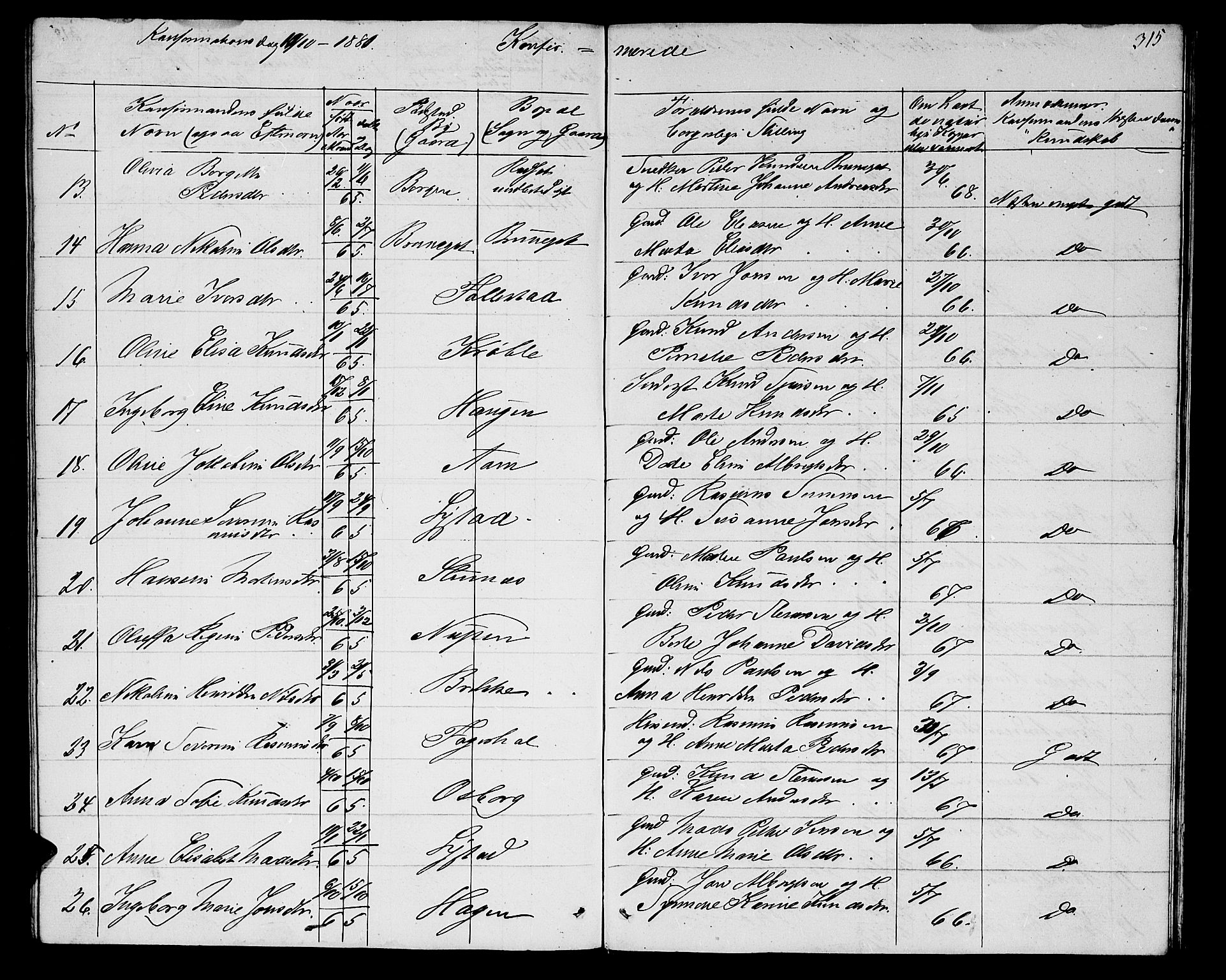 Ministerialprotokoller, klokkerbøker og fødselsregistre - Møre og Romsdal, AV/SAT-A-1454/513/L0188: Klokkerbok nr. 513C02, 1865-1882, s. 315