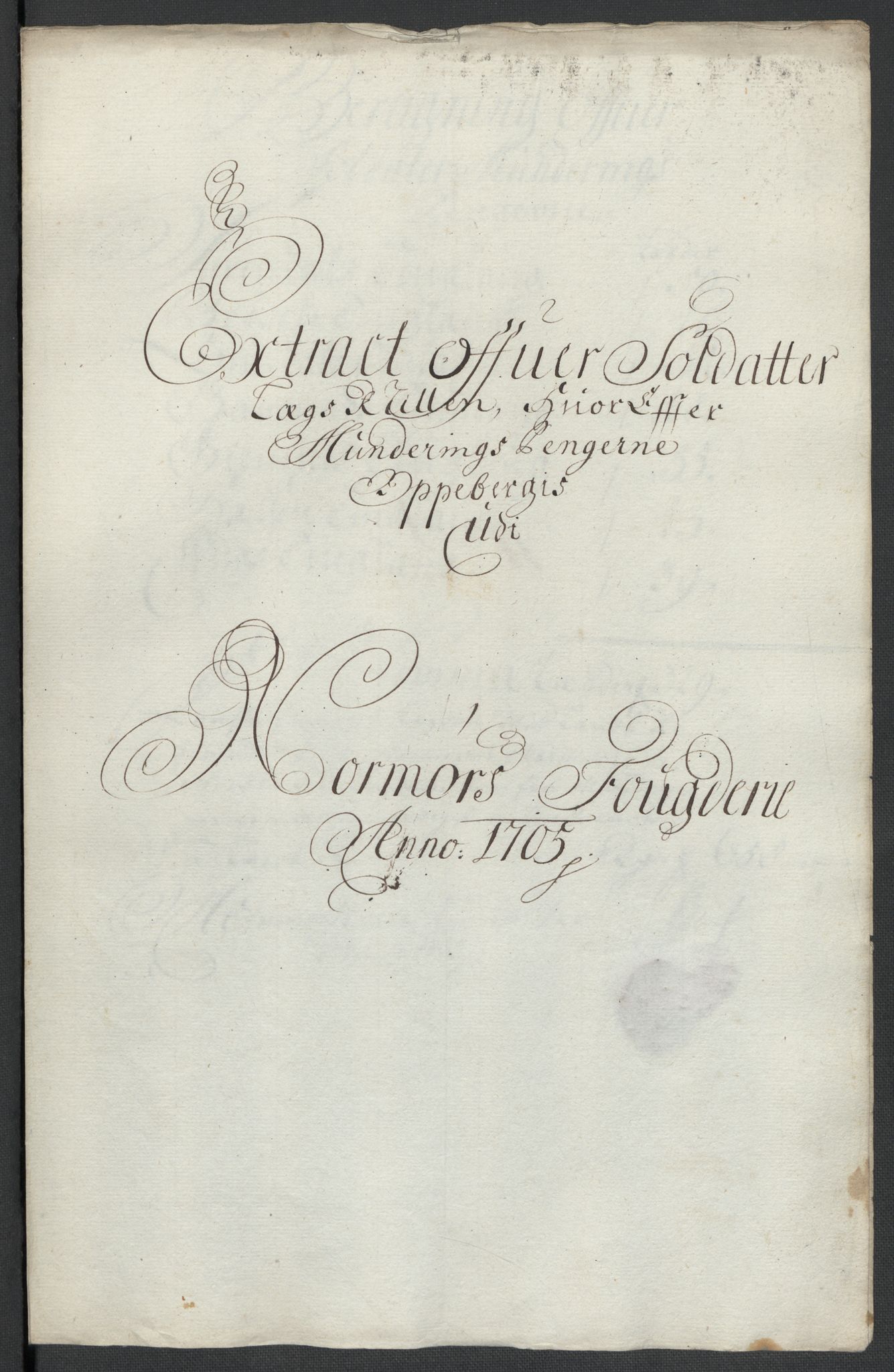Rentekammeret inntil 1814, Reviderte regnskaper, Fogderegnskap, RA/EA-4092/R56/L3741: Fogderegnskap Nordmøre, 1705, s. 82