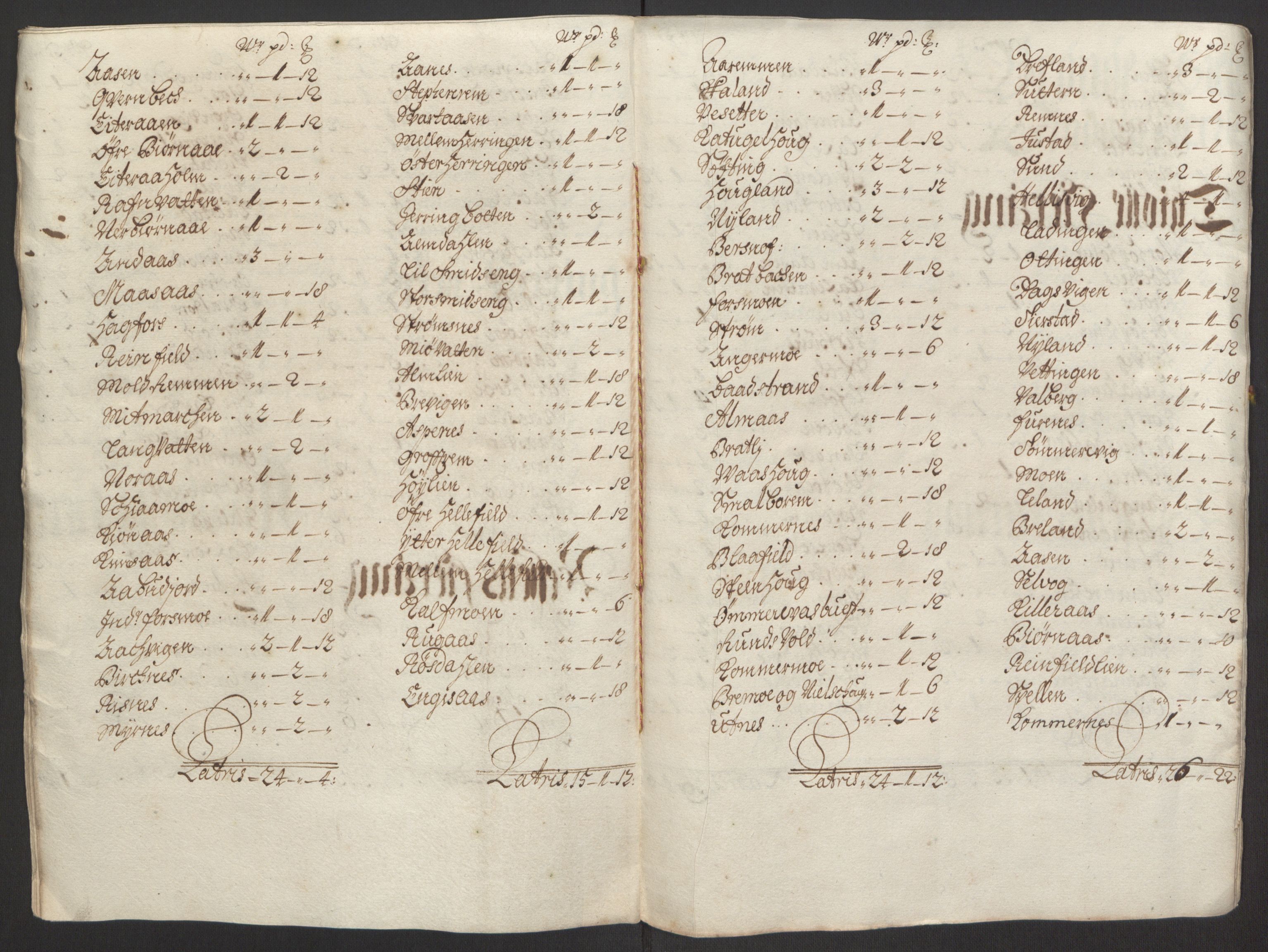 Rentekammeret inntil 1814, Reviderte regnskaper, Fogderegnskap, AV/RA-EA-4092/R65/L4505: Fogderegnskap Helgeland, 1693-1696, s. 96