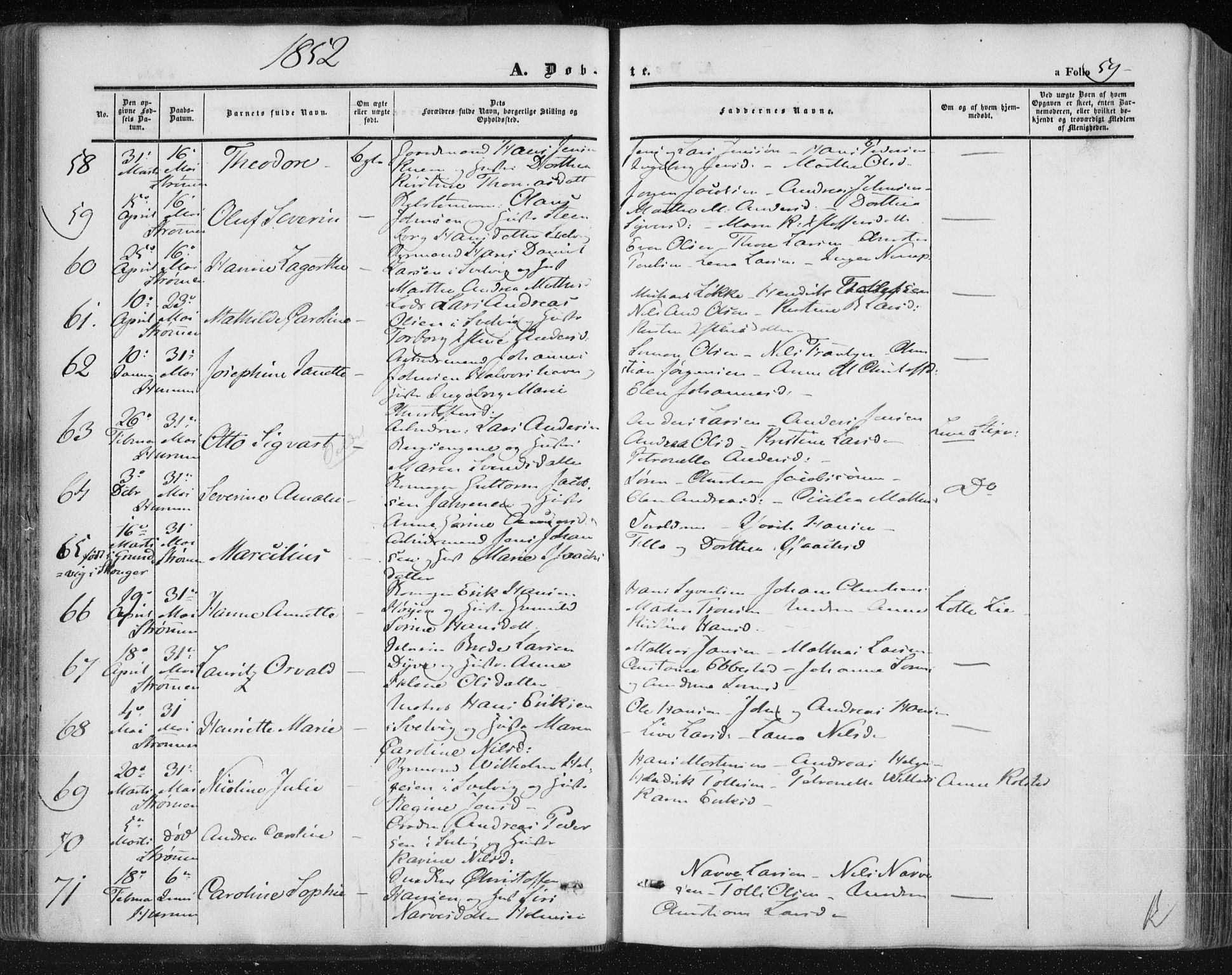 Hurum kirkebøker, AV/SAKO-A-229/F/Fa/L0011: Ministerialbok nr. 11, 1847-1860, s. 59