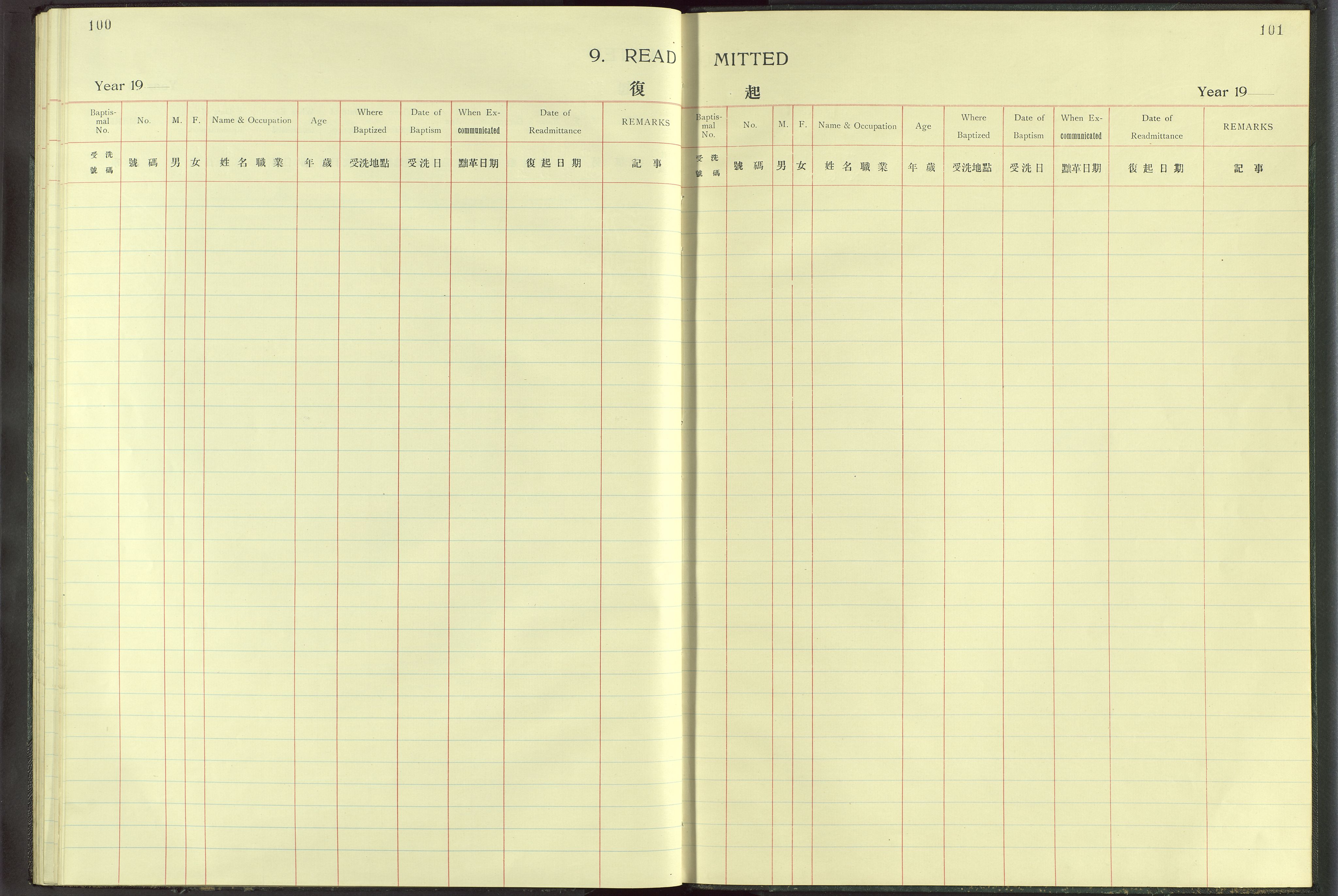 Det Norske Misjonsselskap - utland - Kina (Hunan), VID/MA-A-1065/Dm/L0014: Ministerialbok nr. -, 1912-1948, s. 100-101