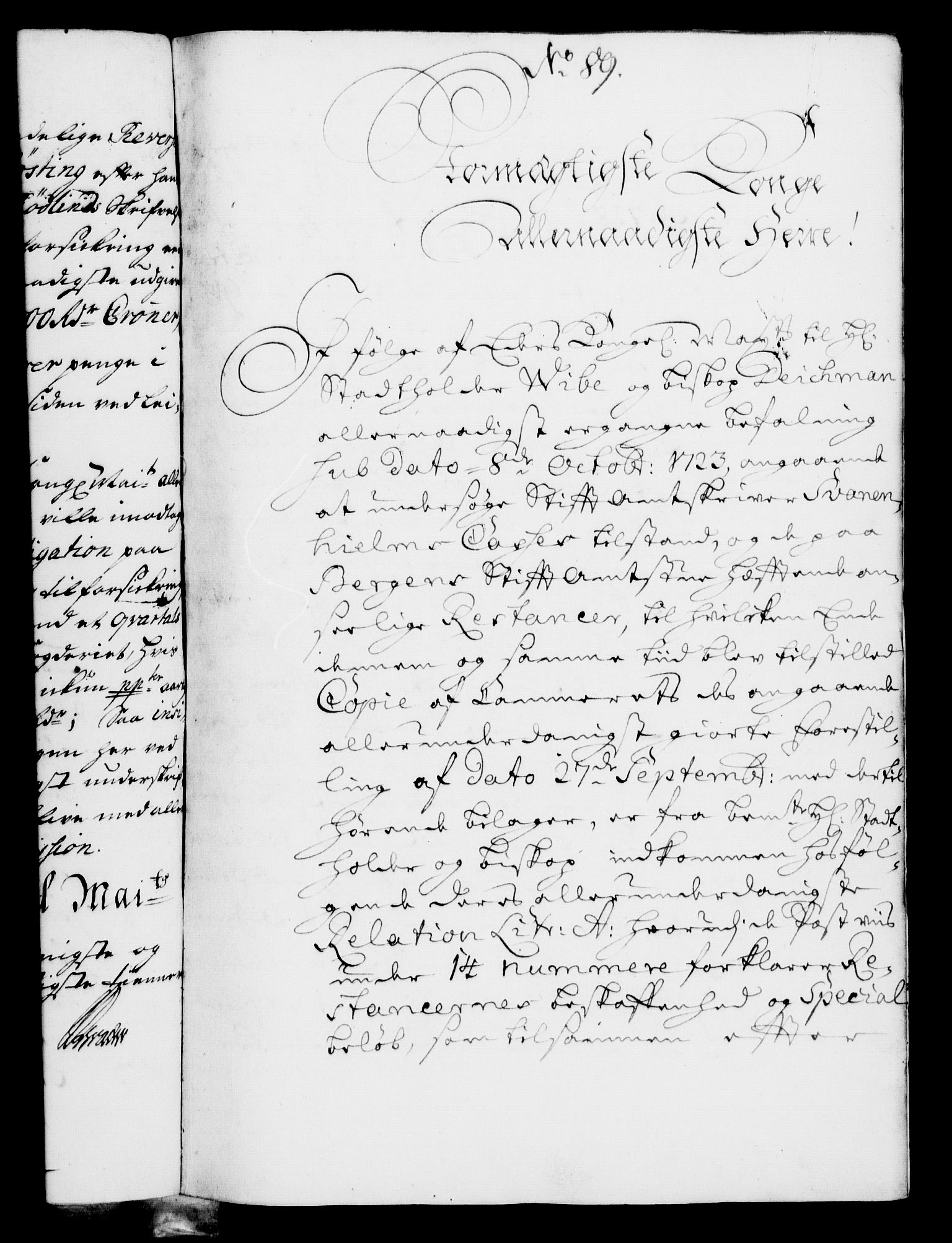 Rentekammeret, Kammerkanselliet, RA/EA-3111/G/Gf/Gfa/L0007: Norsk relasjons- og resolusjonsprotokoll (merket RK 52.7), 1724, s. 605