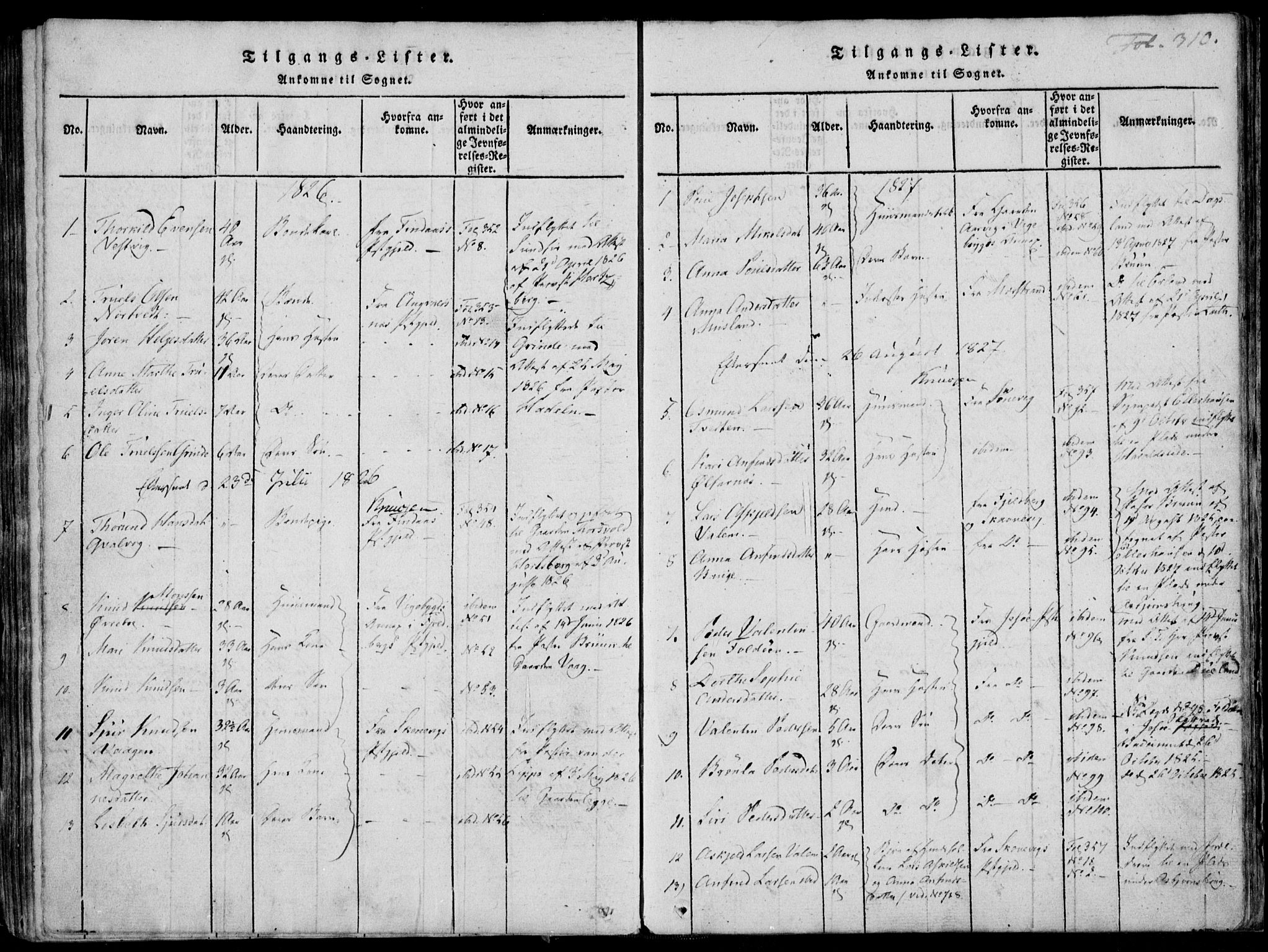 Skjold sokneprestkontor, SAST/A-101847/H/Ha/Haa/L0003: Ministerialbok nr. A 3, 1815-1835, s. 310
