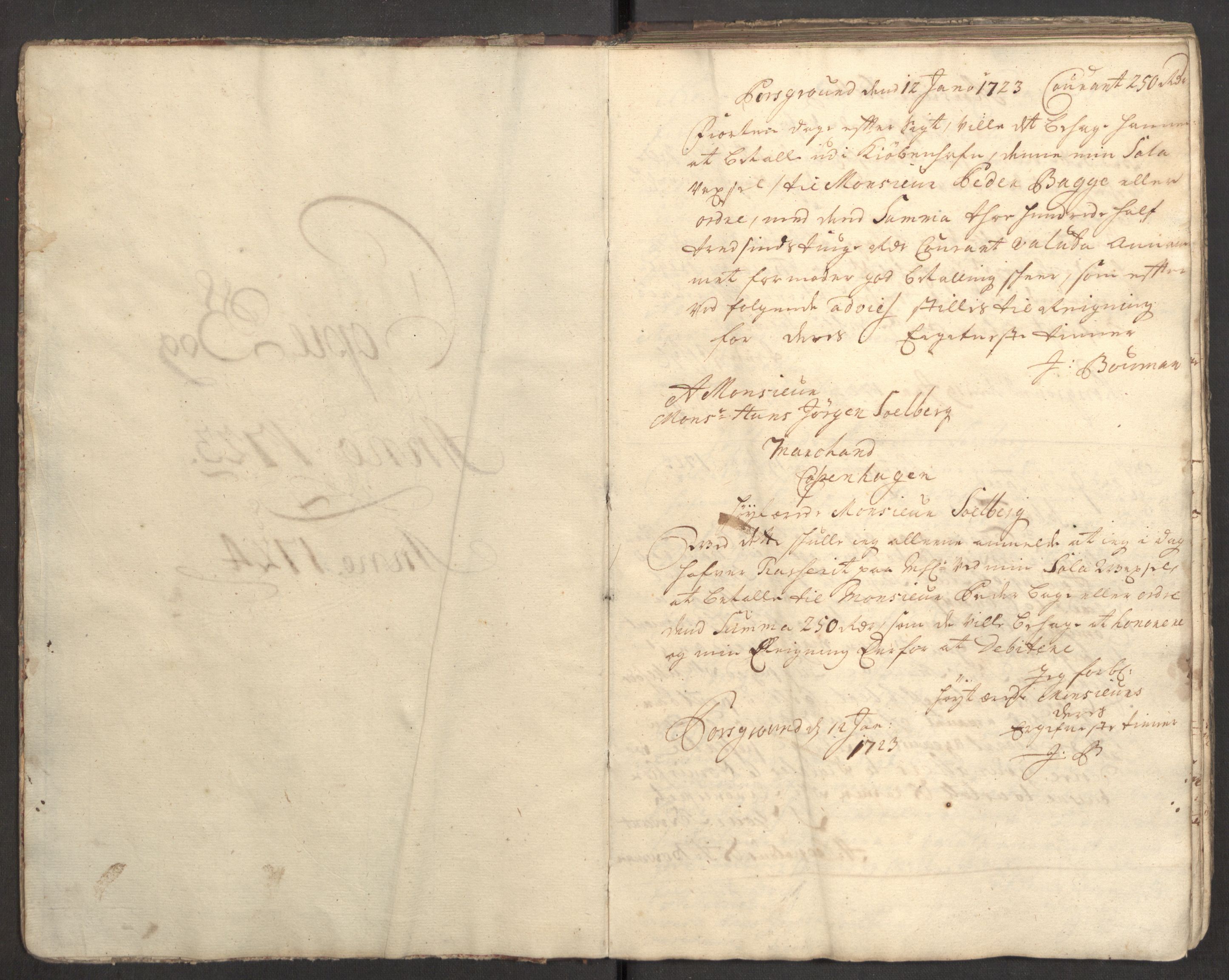 Bowman, James, RA/PA-0067/B/L0002/0001: Kopibøker / James Bowmans kopibok, 1723-1724, s. 5
