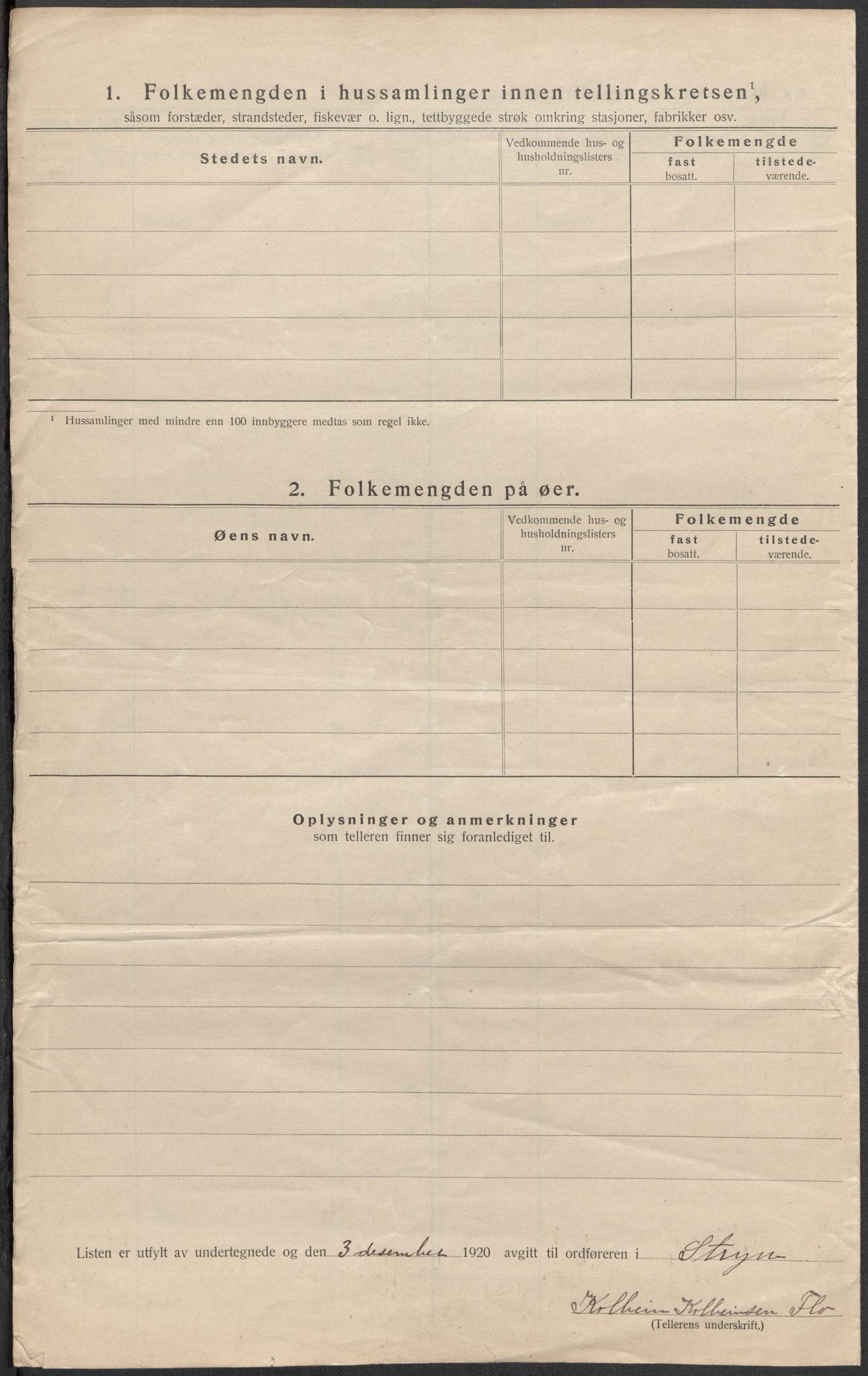 SAB, Folketelling 1920 for 1448 Stryn herred, 1920, s. 10