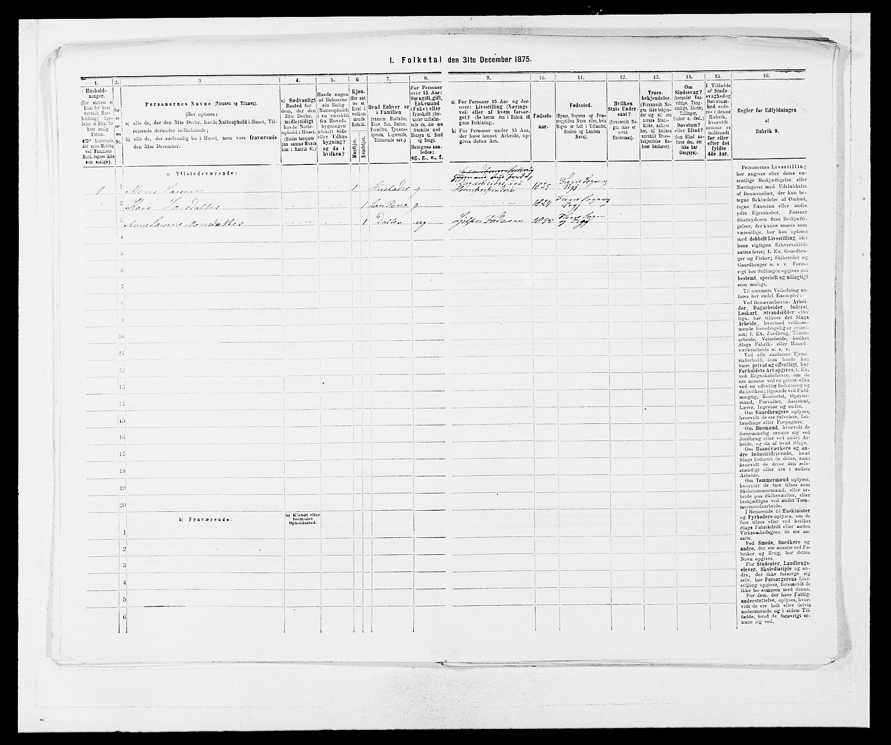 SAB, Folketelling 1875 for 1249P Fana prestegjeld, 1875, s. 903