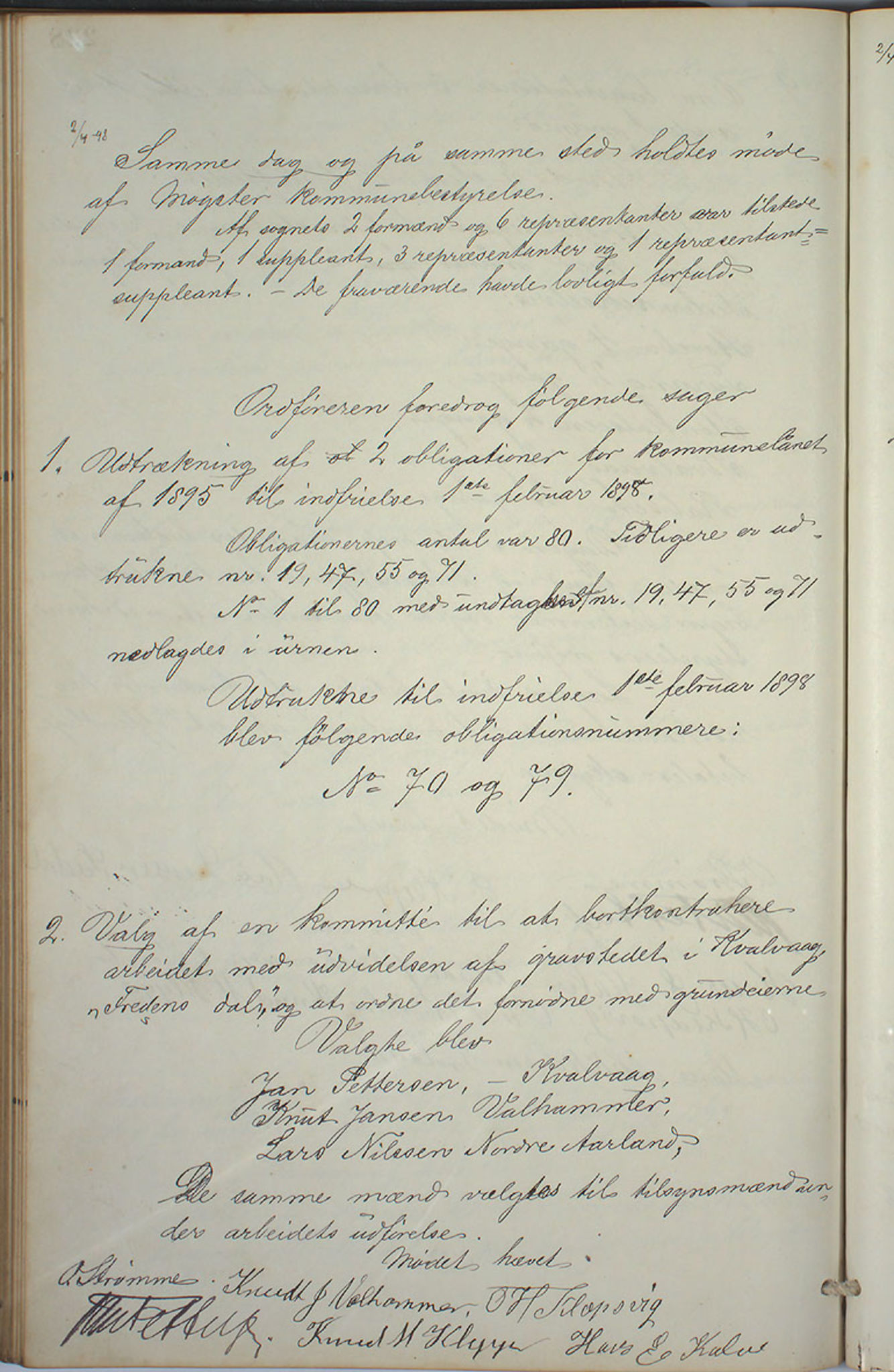 Austevoll kommune. Formannskapet, IKAH/1244-021/A/Aa/L0001: Forhandlingsprotokoll for heradstyret, 1886-1900, s. 455
