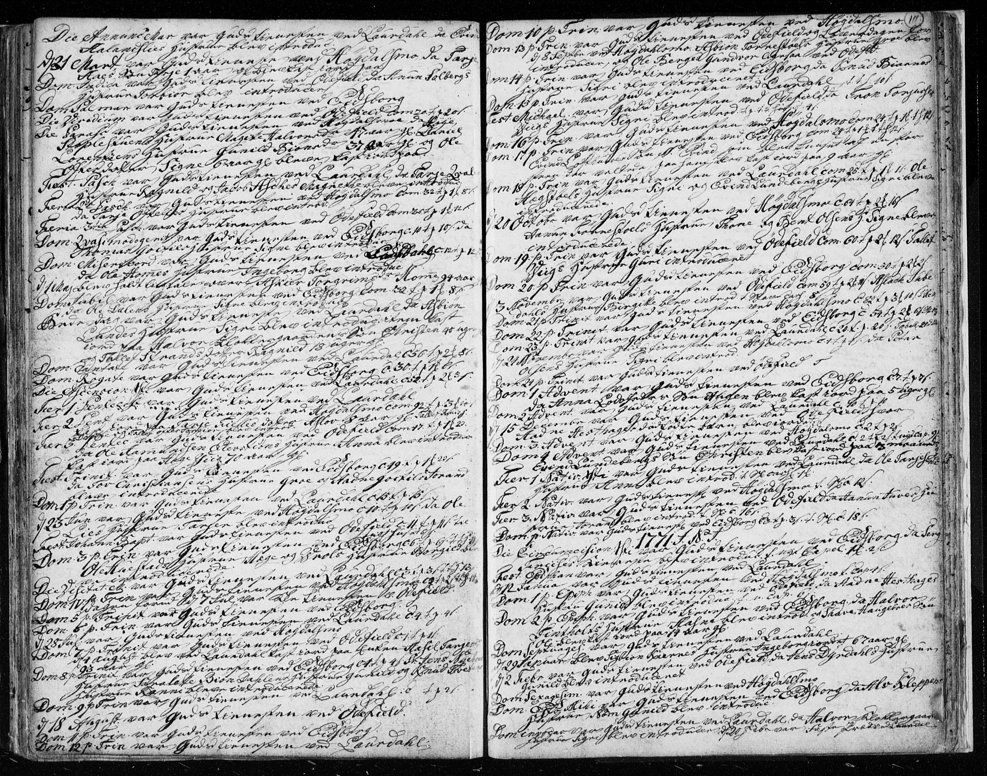 Lårdal kirkebøker, AV/SAKO-A-284/F/Fa/L0003: Ministerialbok nr. I 3, 1754-1790, s. 111