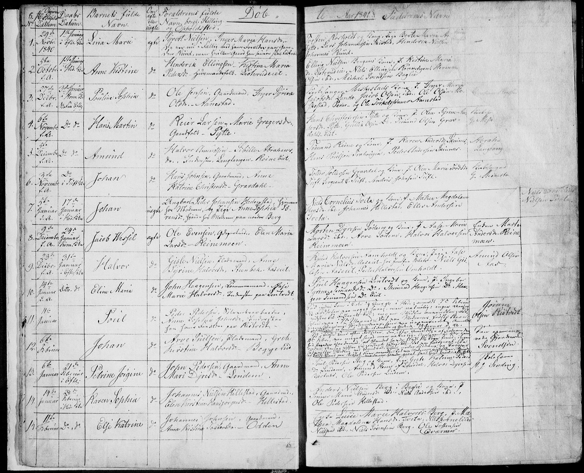 Sandsvær kirkebøker, SAKO/A-244/F/Fa/L0005: Ministerialbok nr. I 5, 1840-1856, s. 16-17