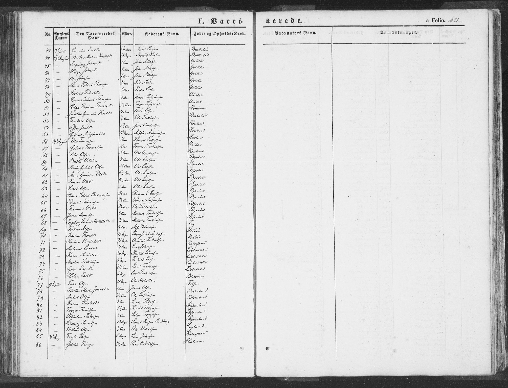 Helleland sokneprestkontor, SAST/A-101810: Ministerialbok nr. A 6.2, 1834-1863, s. 481