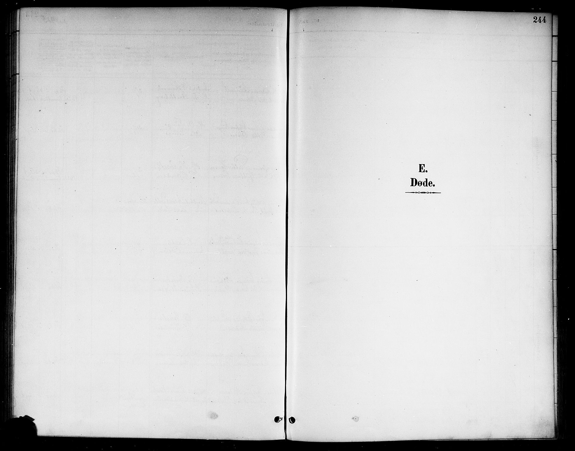 Lunder kirkebøker, SAKO/A-629/G/Ga/L0004: Klokkerbok nr. I 4, 1889-1917, s. 244