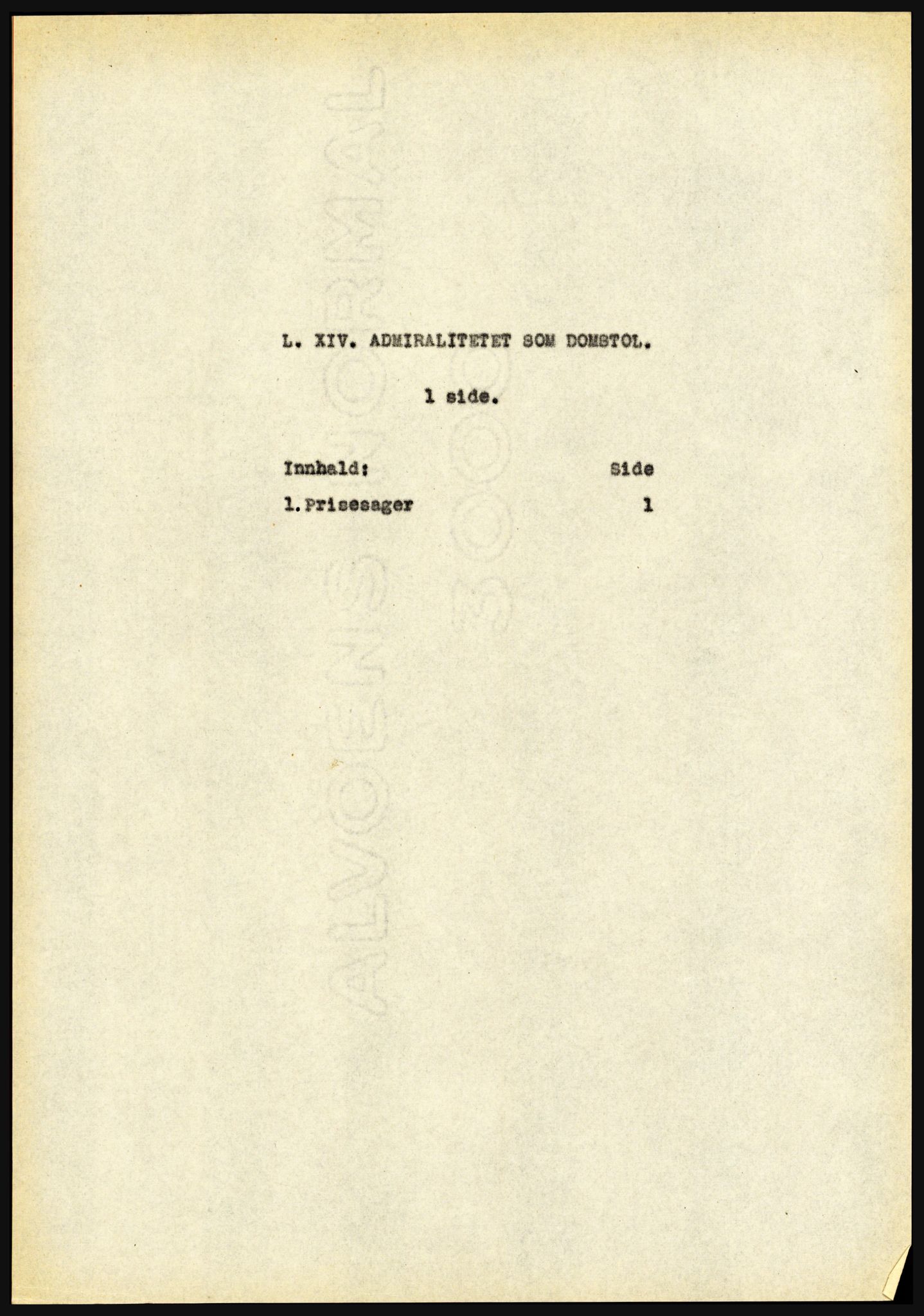 Riksarkivet, Seksjon for eldre arkiv og spesialsamlinger, AV/RA-EA-6797/H/Ha, 1953