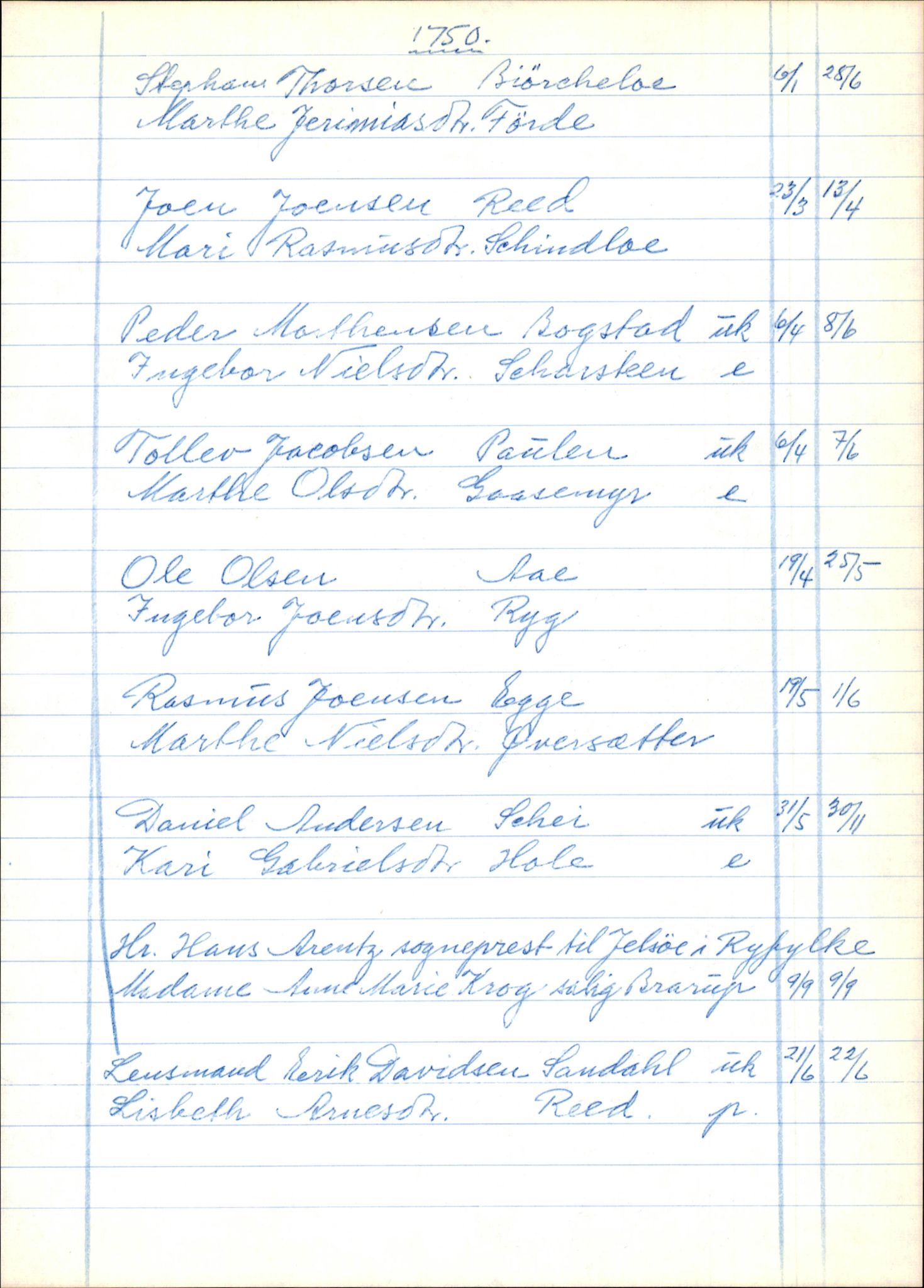 Samling av fulltekstavskrifter, SAB/FULLTEKST/B/14/0002: Gloppen sokneprestembete, ministerialbok nr. A 3, 1739-1757, s. 150