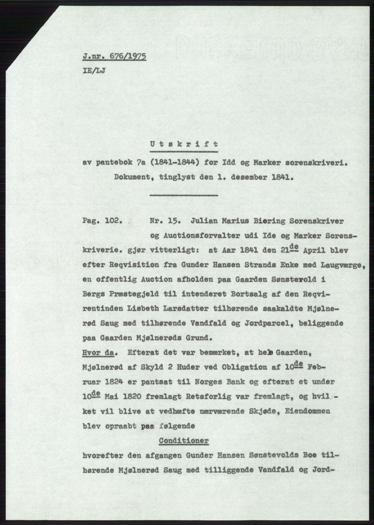 Statsarkivet i Oslo, SAO/A-10621/Z/Zd/L0034: Avskrifter, j.nr 66-2499/1975, 1975, s. 59