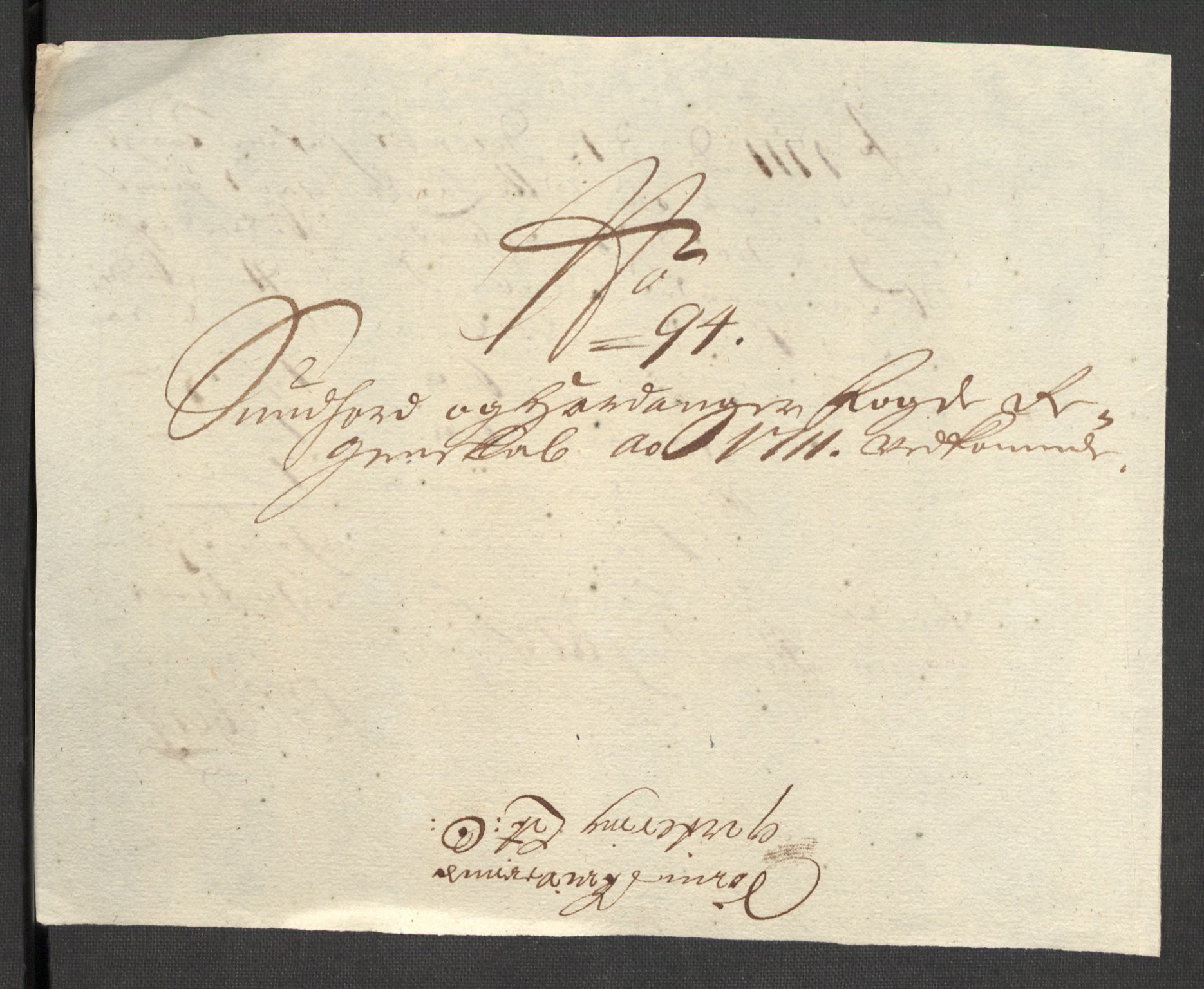 Rentekammeret inntil 1814, Reviderte regnskaper, Fogderegnskap, AV/RA-EA-4092/R48/L2987: Fogderegnskap Sunnhordland og Hardanger, 1711, s. 334