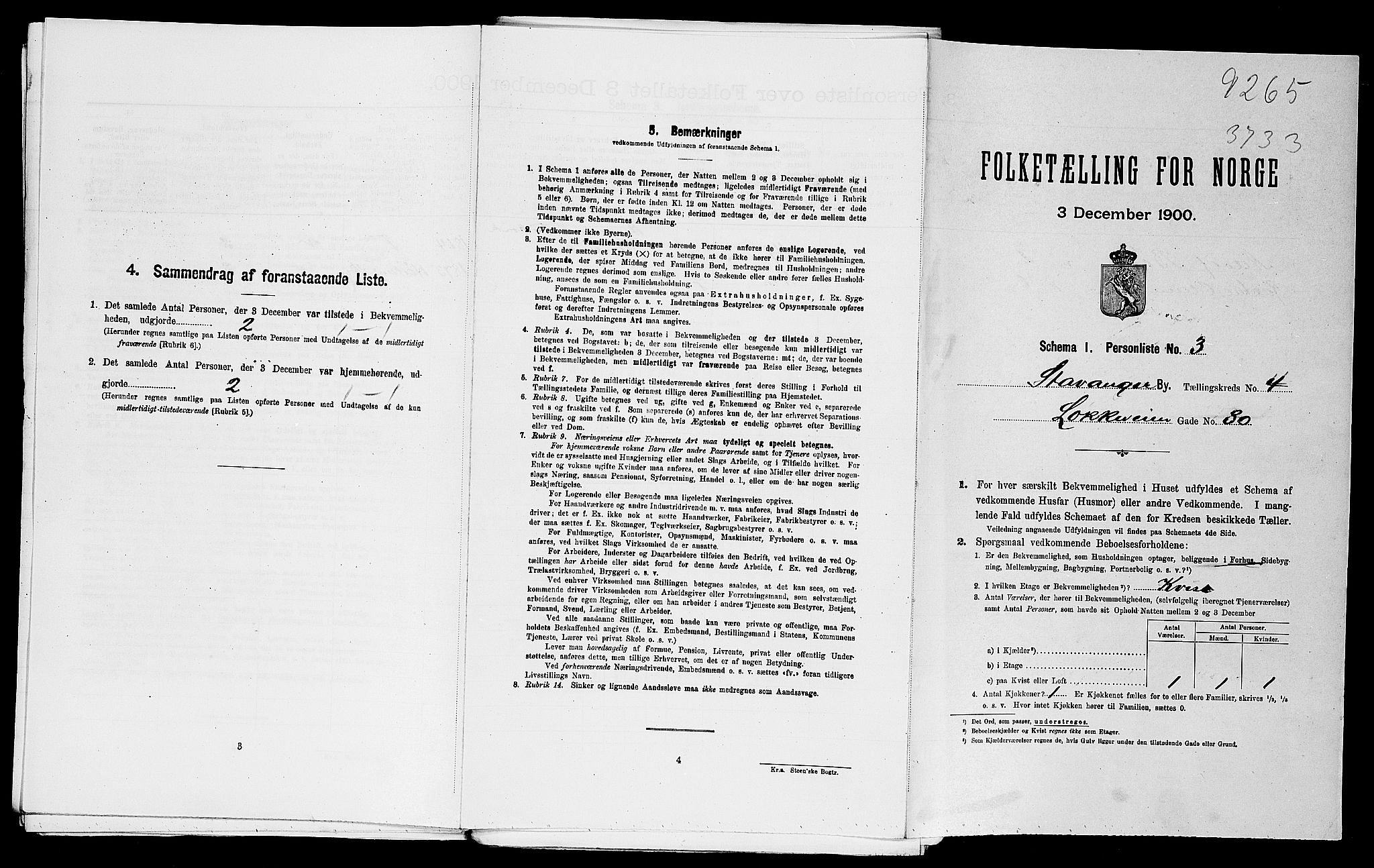 SAST, Folketelling 1900 for 1103 Stavanger kjøpstad, 1900, s. 18134