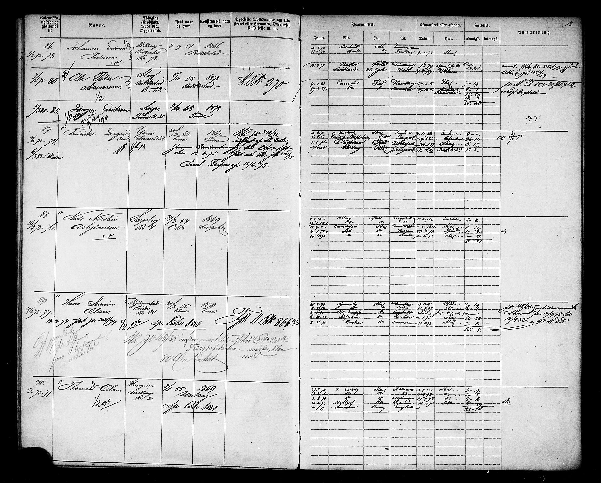Sarpsborg mønstringskontor, AV/SAO-A-10569c/F/Fc/Fca/L0003: Annotasjonsrulle, 1868-1881, s. 23