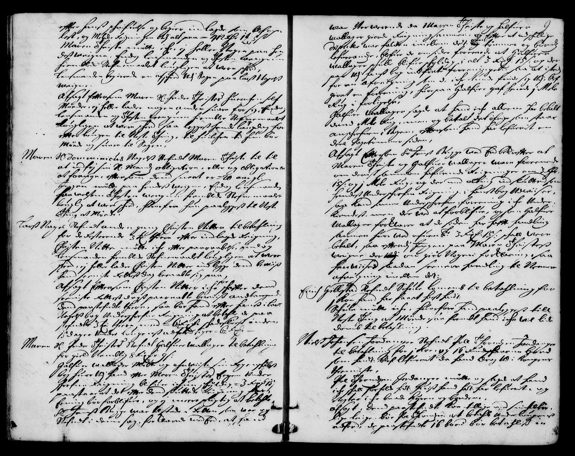 Indre Sogn tingrett, AV/SAB-A-3301/1/F/Fa/L0028: Tingbok 28, 1715-1720, s. 8b-9a