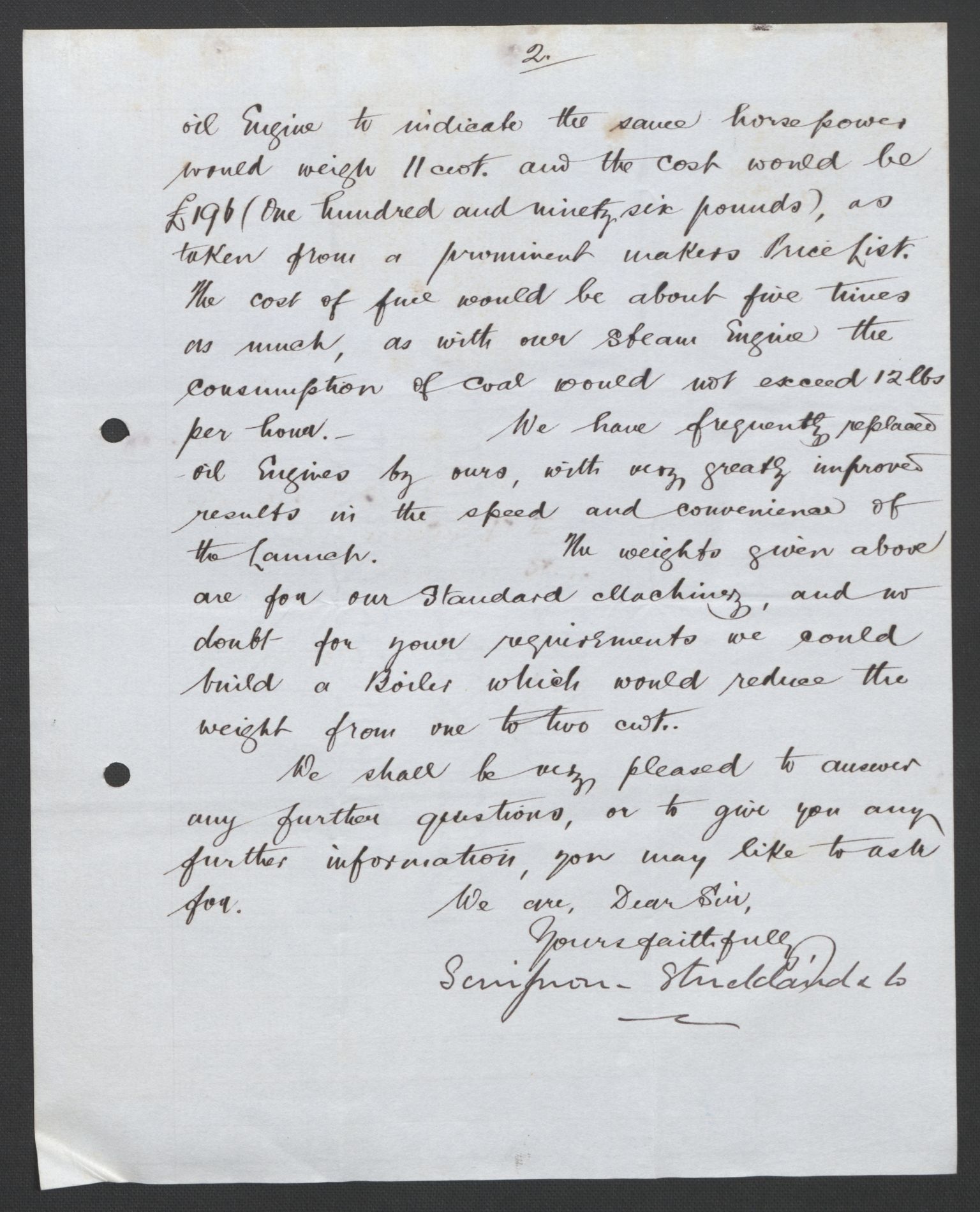 Arbeidskomitéen for Fridtjof Nansens polarekspedisjon, AV/RA-PA-0061/D/L0003/0001: Innk. brev og telegrammer vedr. proviant og utrustning / Utrustningen m.m. - korrespondanse, 1892-1893, s. 384