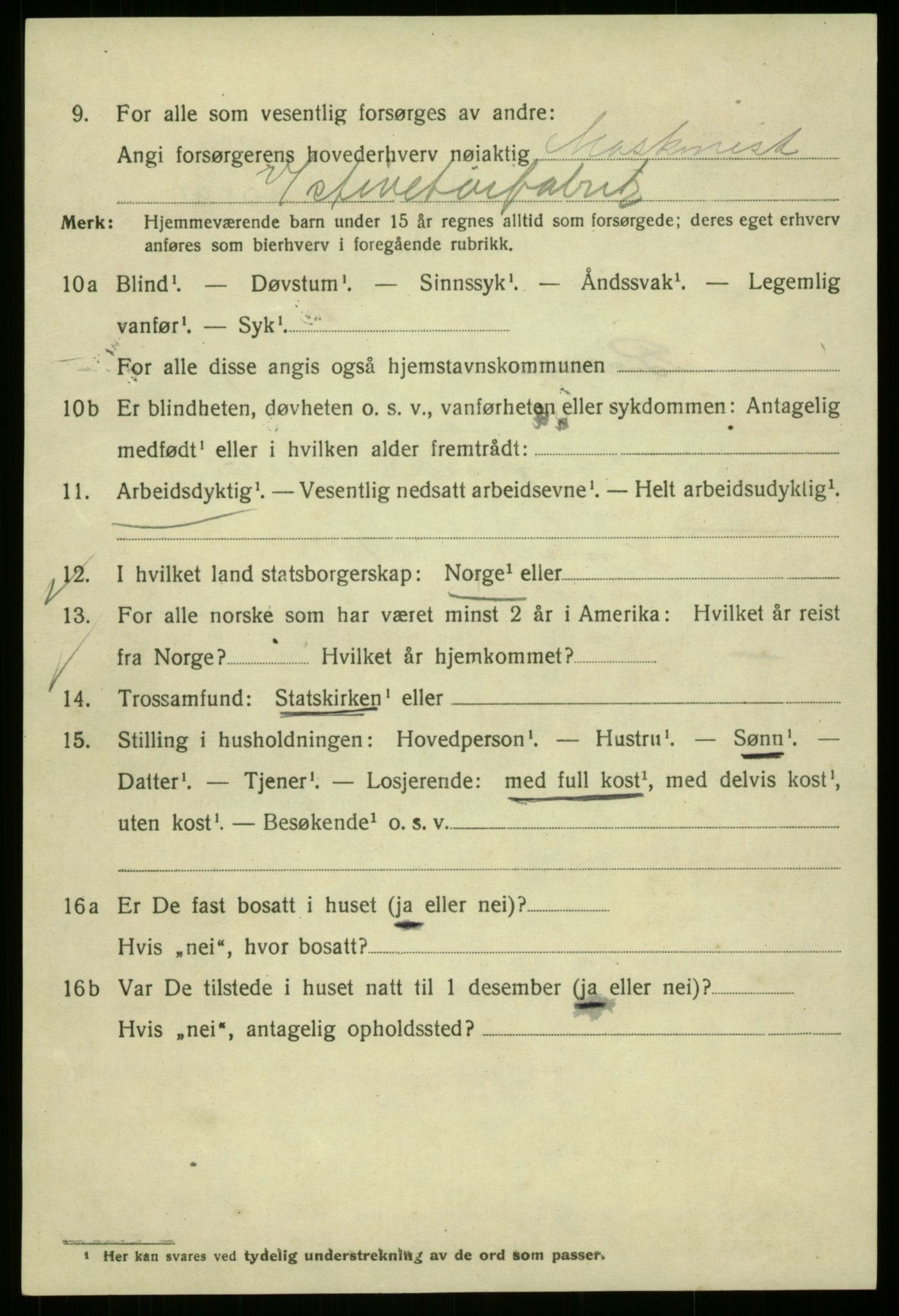 SAB, Folketelling 1920 for 1301 Bergen kjøpstad, 1920, s. 141525