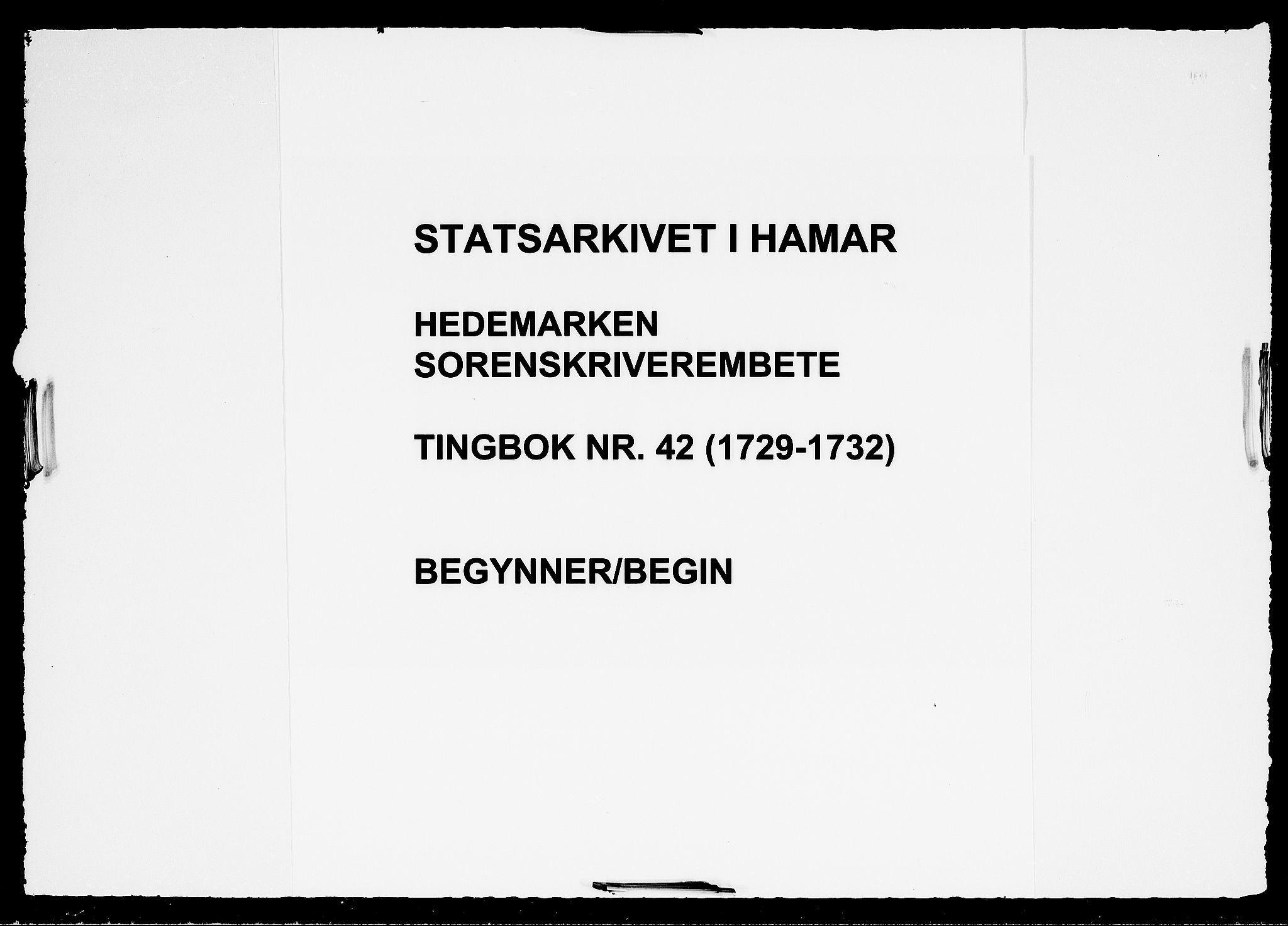 Hedemarken sorenskriveri, AV/SAH-TING-034/G/Gb/L0042: Tingbok, 1729-1732