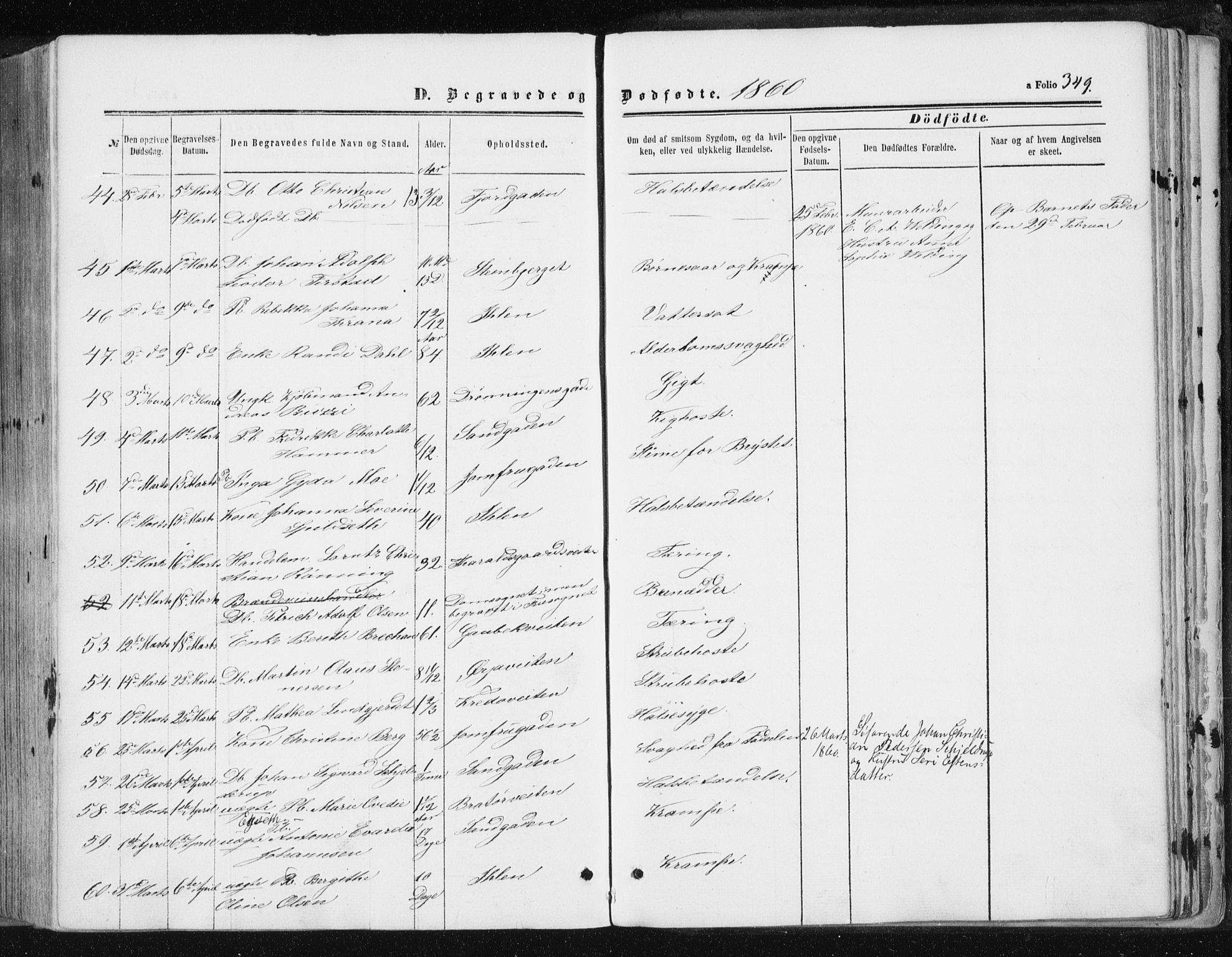 Ministerialprotokoller, klokkerbøker og fødselsregistre - Sør-Trøndelag, SAT/A-1456/602/L0115: Ministerialbok nr. 602A13, 1860-1872, s. 349