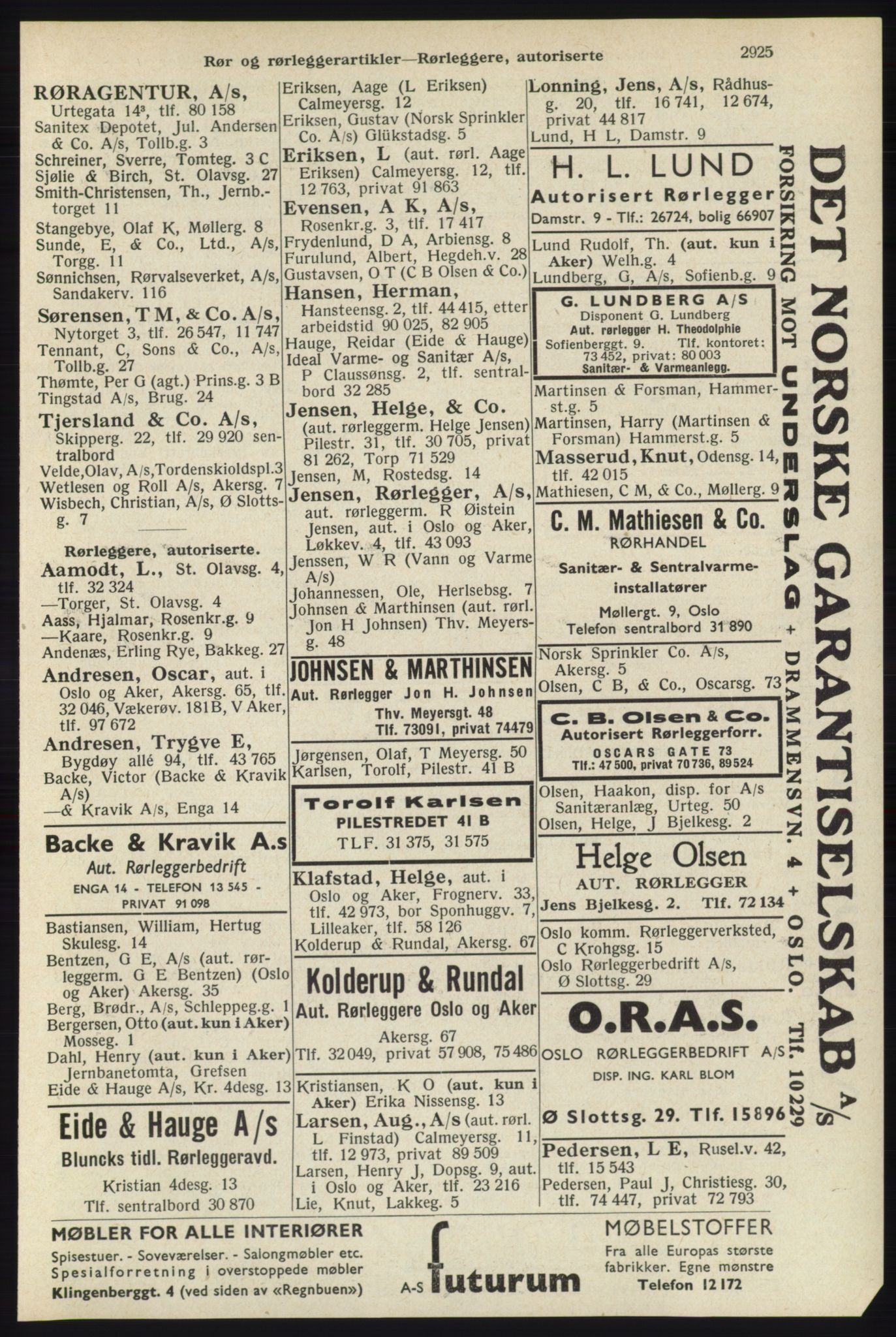 Kristiania/Oslo adressebok, PUBL/-, 1940, s. 2875