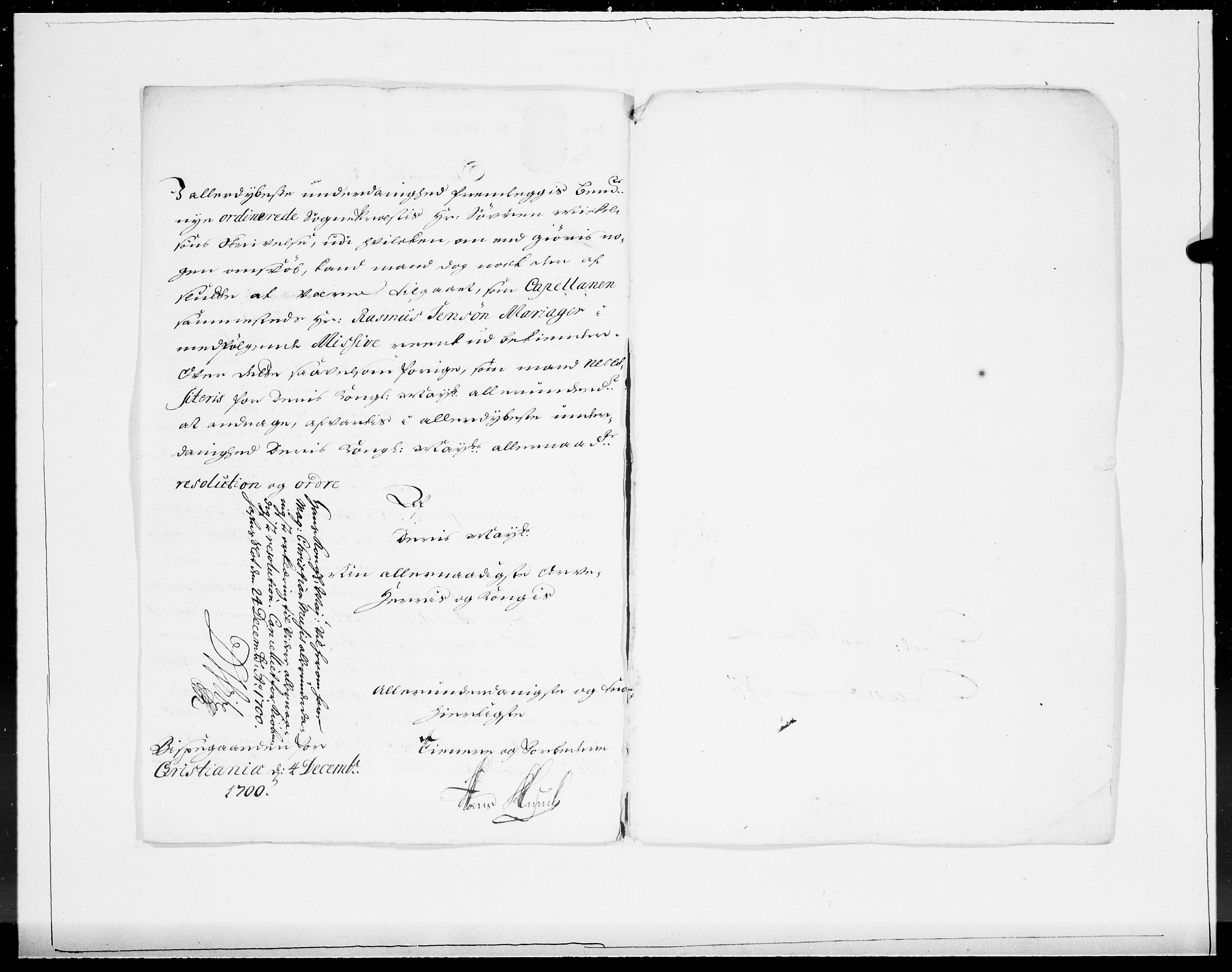 Danske Kanselli 1572-1799, AV/RA-EA-3023/F/Fc/Fcc/Fcca/L0052: Norske innlegg 1572-1799, 1701, s. 21