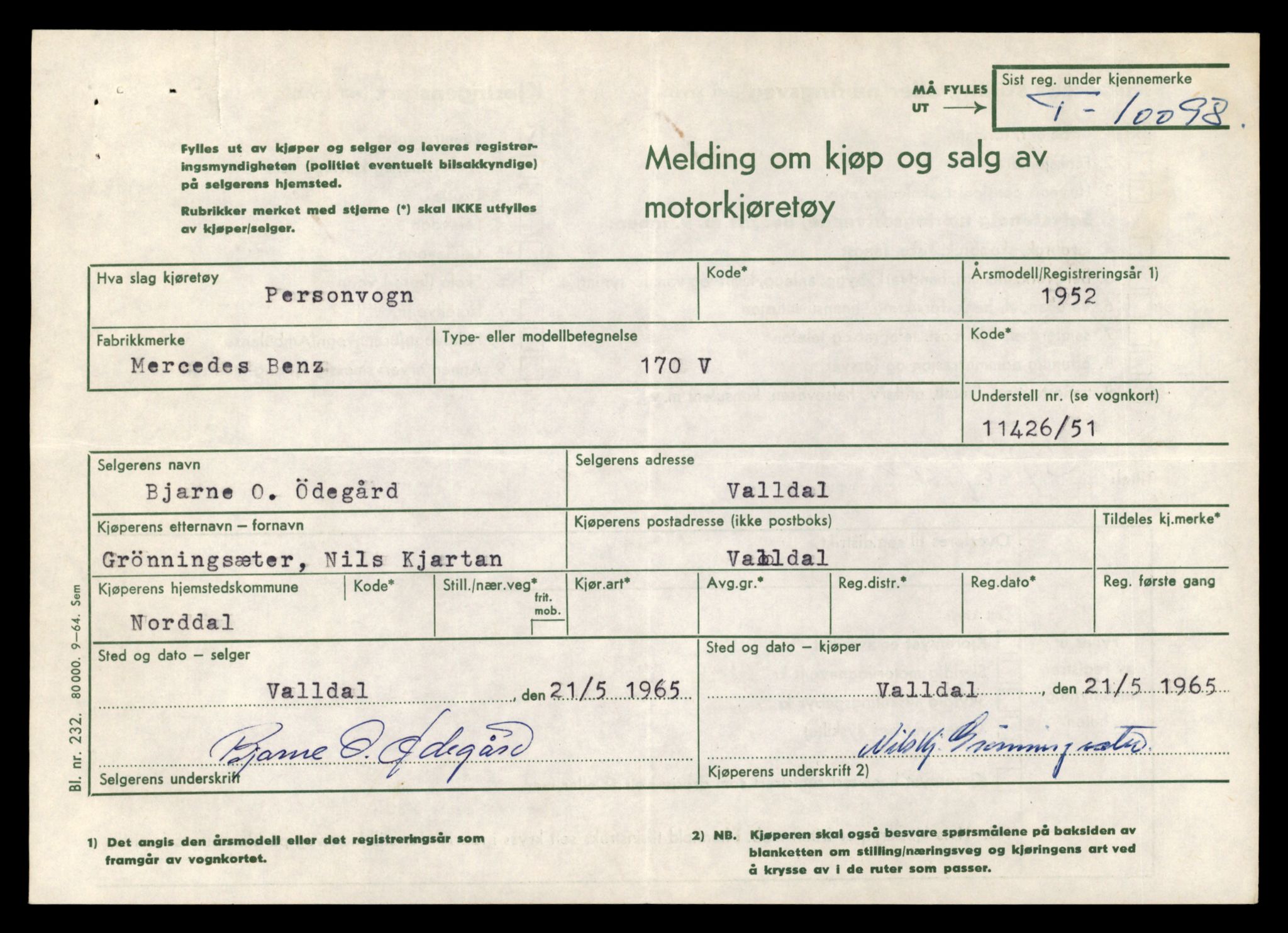 Møre og Romsdal vegkontor - Ålesund trafikkstasjon, SAT/A-4099/F/Fe/L0018: Registreringskort for kjøretøy T 10091 - T 10227, 1927-1998, s. 149