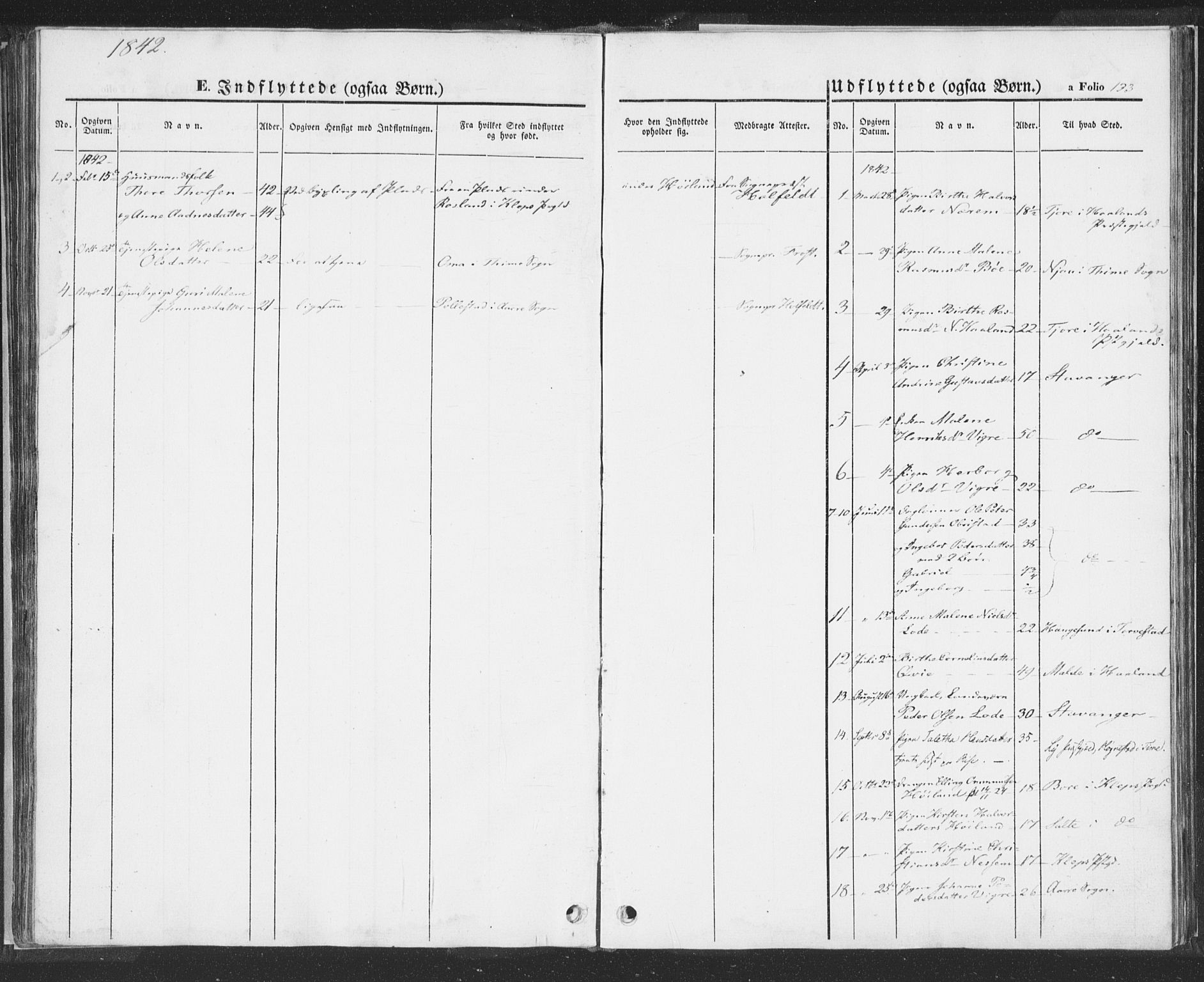 Hå sokneprestkontor, AV/SAST-A-101801/001/30BA/L0006: Ministerialbok nr. A 5, 1842-1853, s. 133