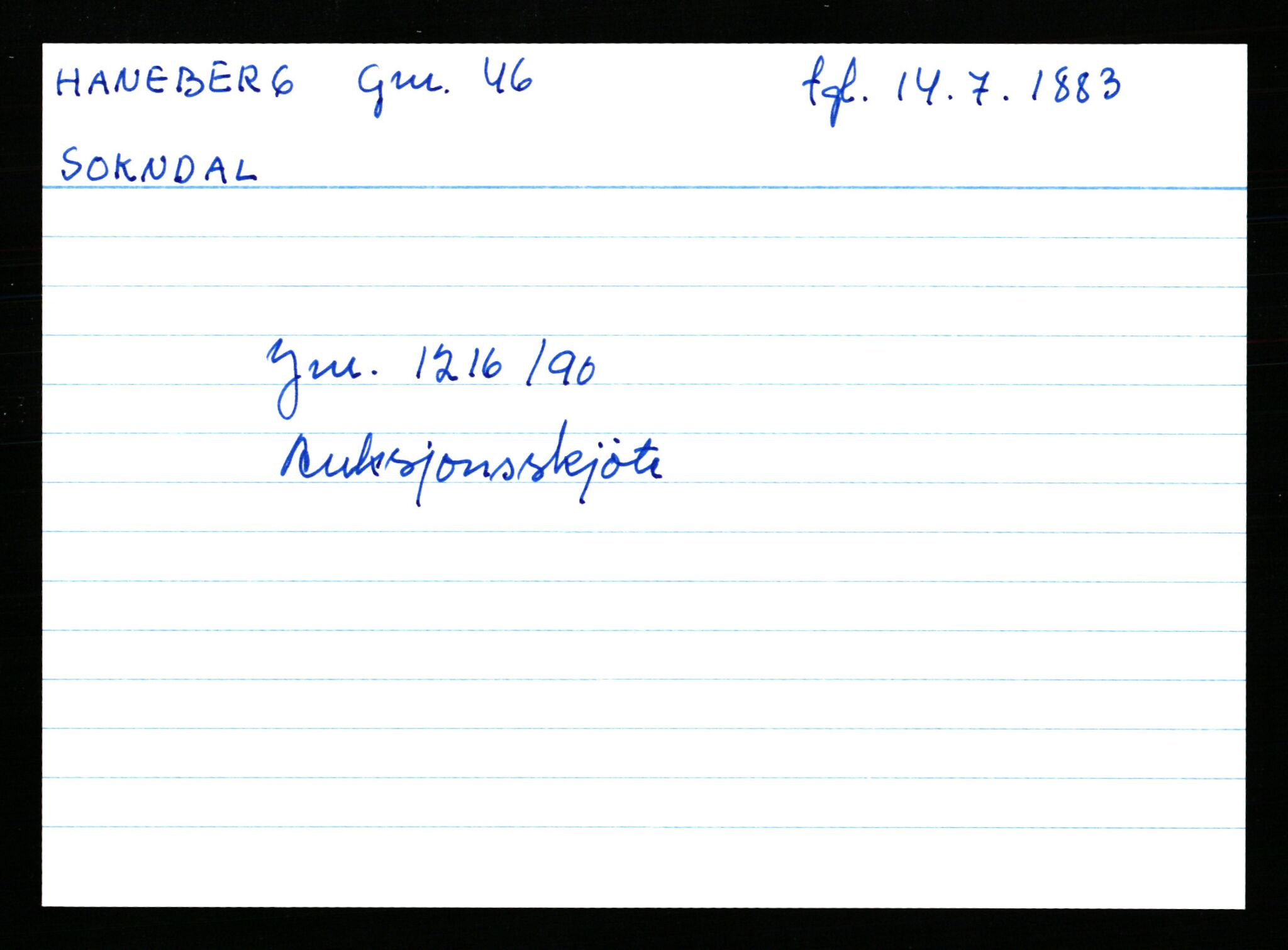 Statsarkivet i Stavanger, AV/SAST-A-101971/03/Y/Yk/L0015: Registerkort sortert etter gårdsnavn: Haneberg - Haugland nedre, 1750-1930, s. 68