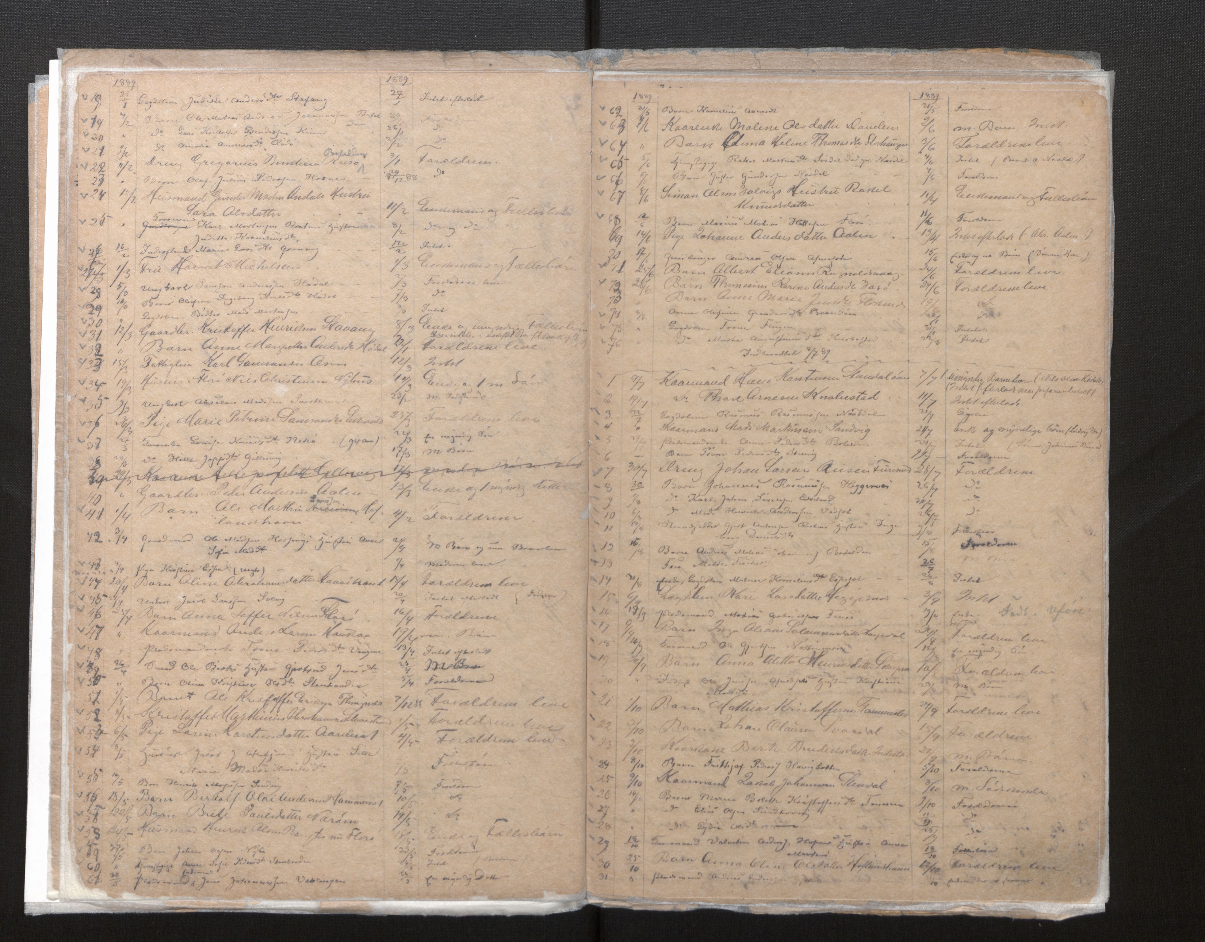 Lensmannen i Kinn, AV/SAB-A-28801/0006/L0001: Dødsfallprotokoll, 1848-1902