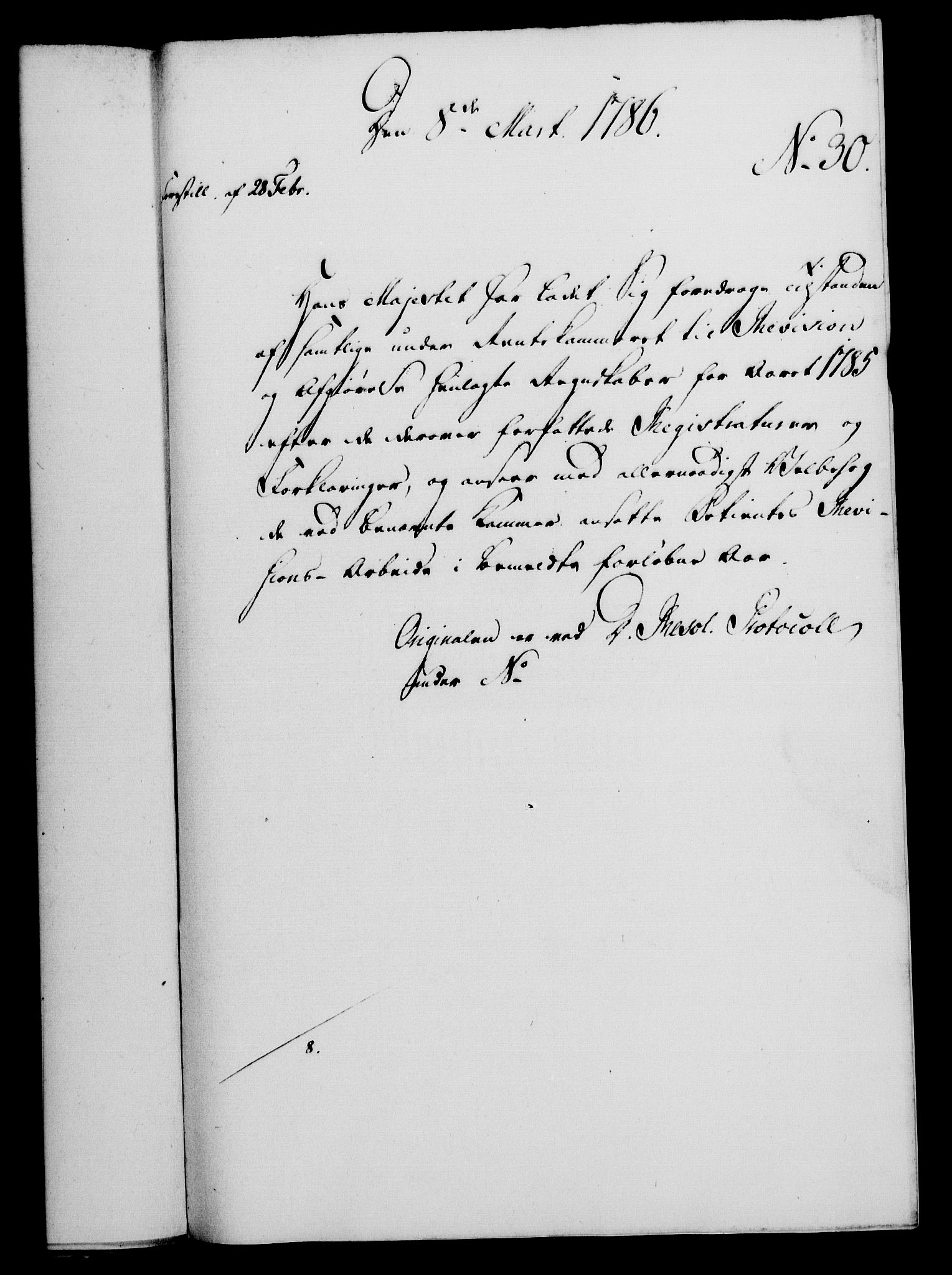 Rentekammeret, Kammerkanselliet, RA/EA-3111/G/Gf/Gfa/L0068: Norsk relasjons- og resolusjonsprotokoll (merket RK 52.68), 1786, s. 240