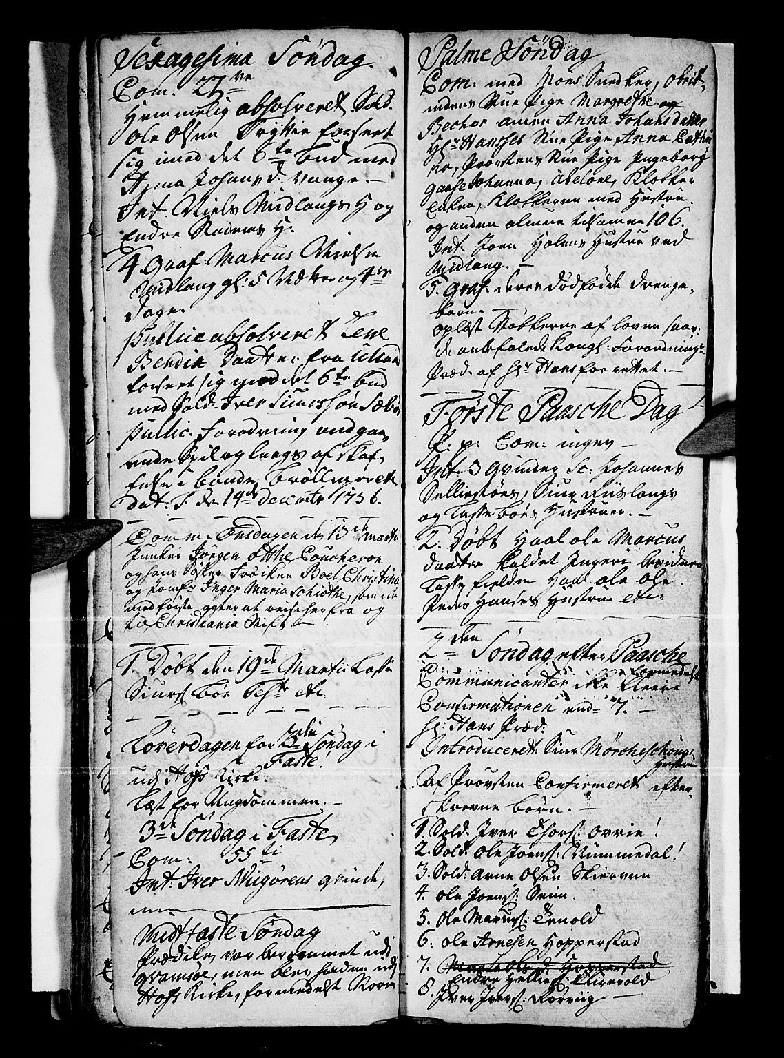 Vik sokneprestembete, AV/SAB-A-81501/H/Haa/Haaa/L0001: Ministerialbok nr. A 1 / 1, 1727-1740