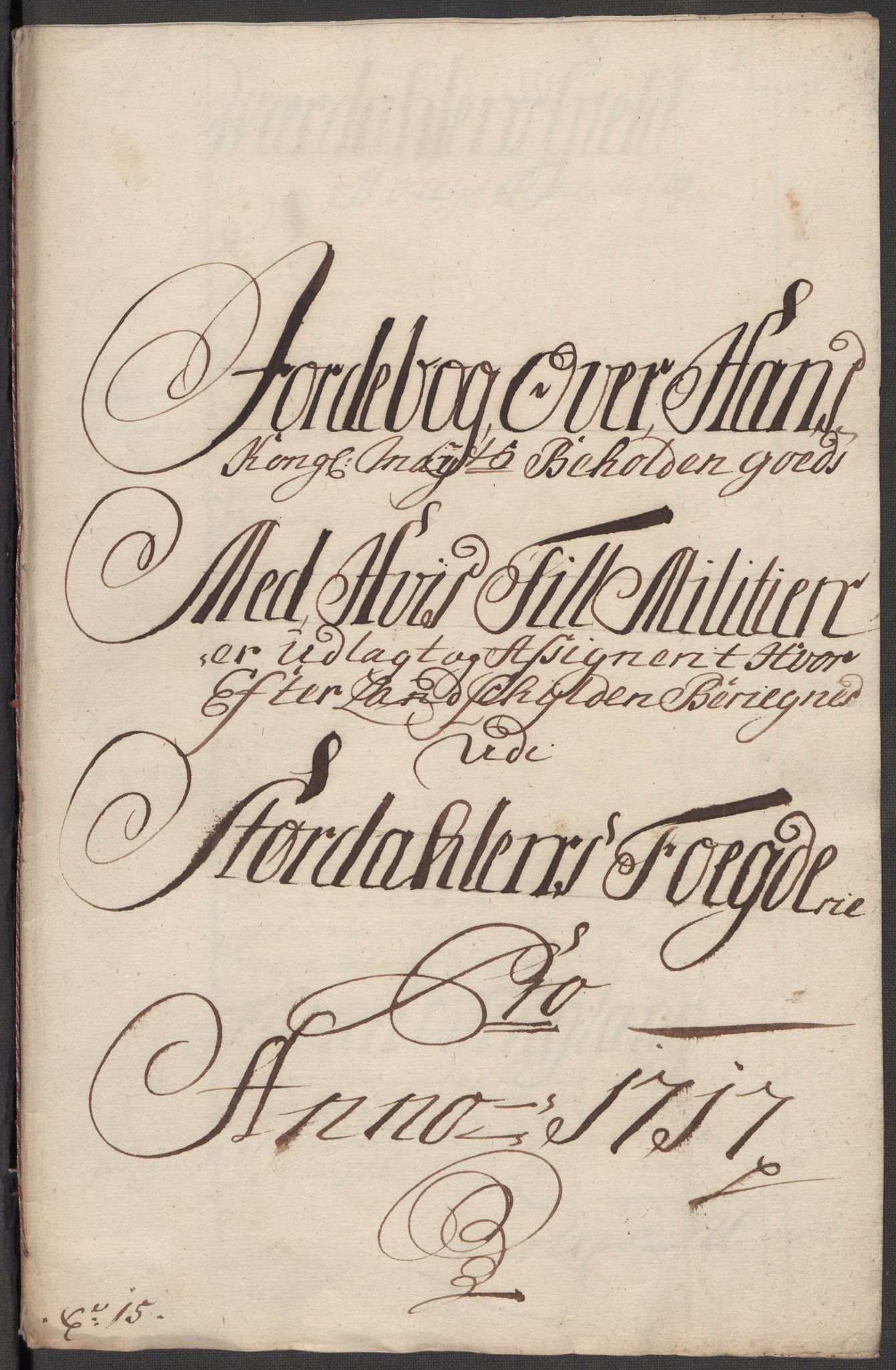 Rentekammeret inntil 1814, Reviderte regnskaper, Fogderegnskap, RA/EA-4092/R62/L4207: Fogderegnskap Stjørdal og Verdal, 1717, s. 178