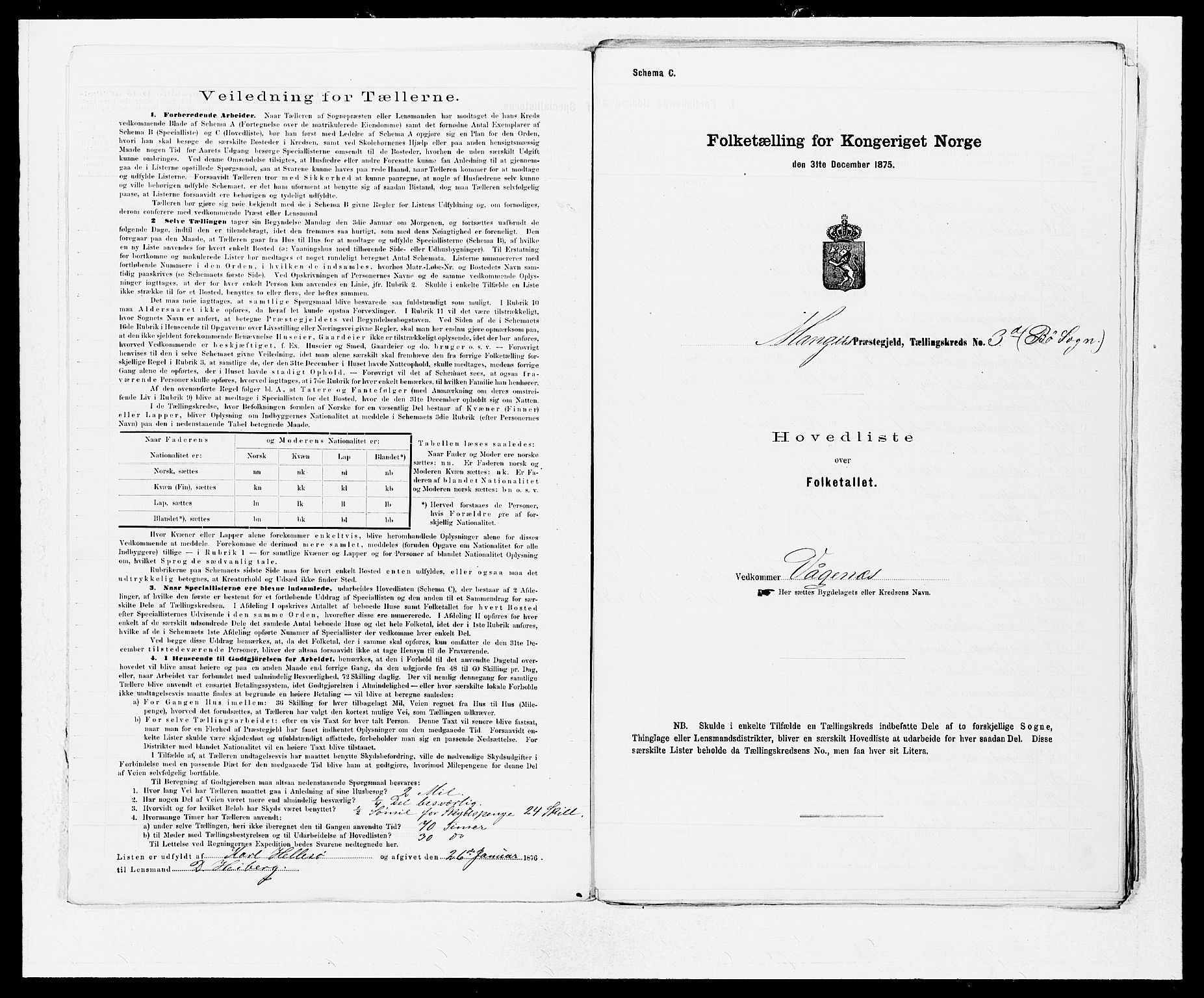 SAB, Folketelling 1875 for 1261P Manger prestegjeld, 1875, s. 8
