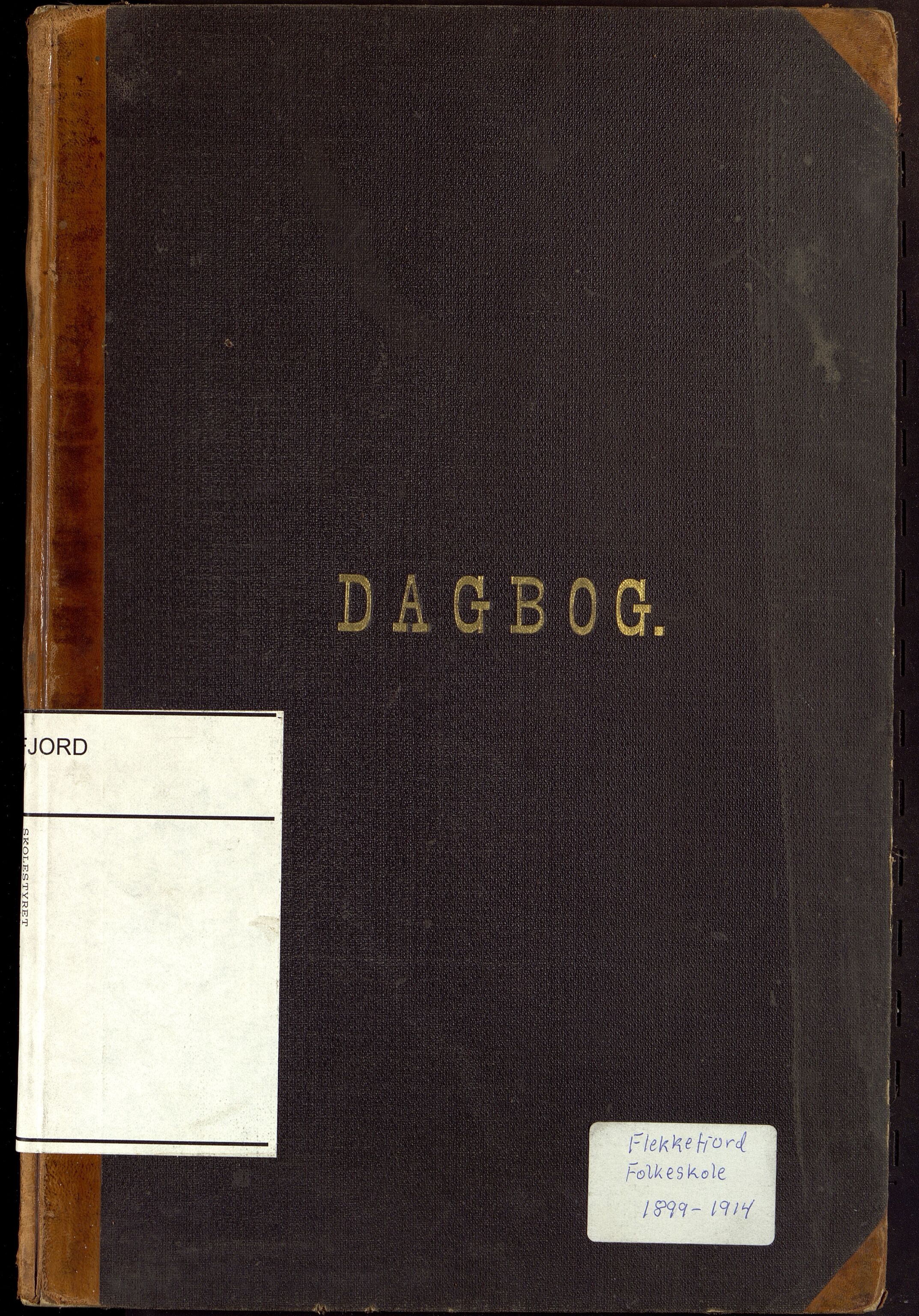 Flekkefjord By - Flekkefjord Folkeskole, ARKSOR/1004FG550/I/L0003: Dagbok, 1899-1914