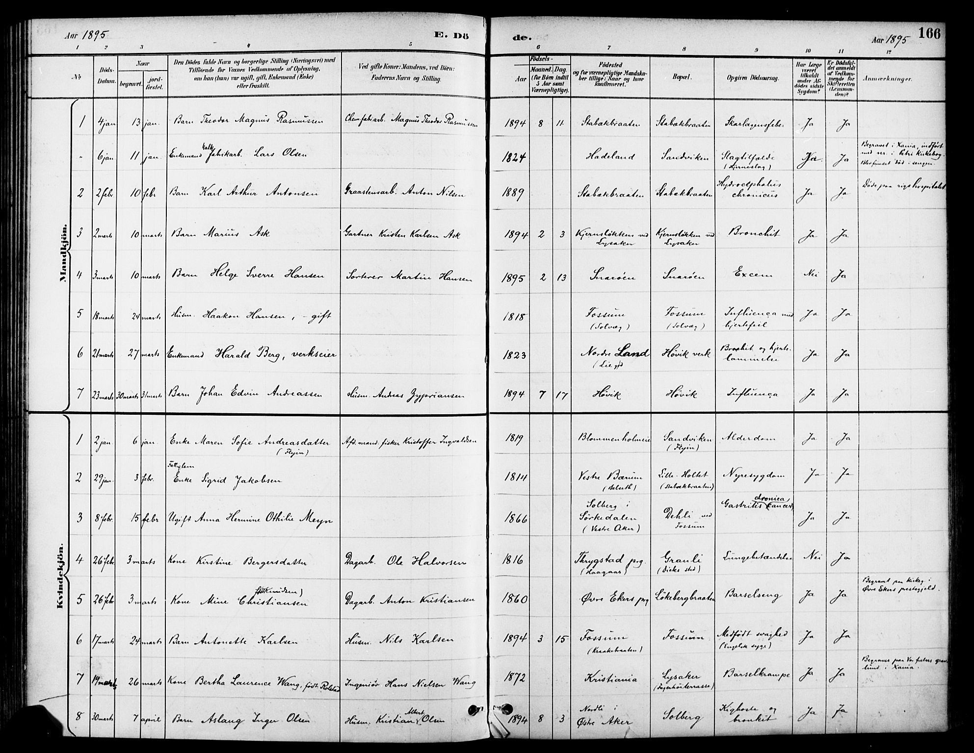 Asker prestekontor Kirkebøker, AV/SAO-A-10256a/F/Fc/L0003: Ministerialbok nr. III 3, 1892-1904, s. 166
