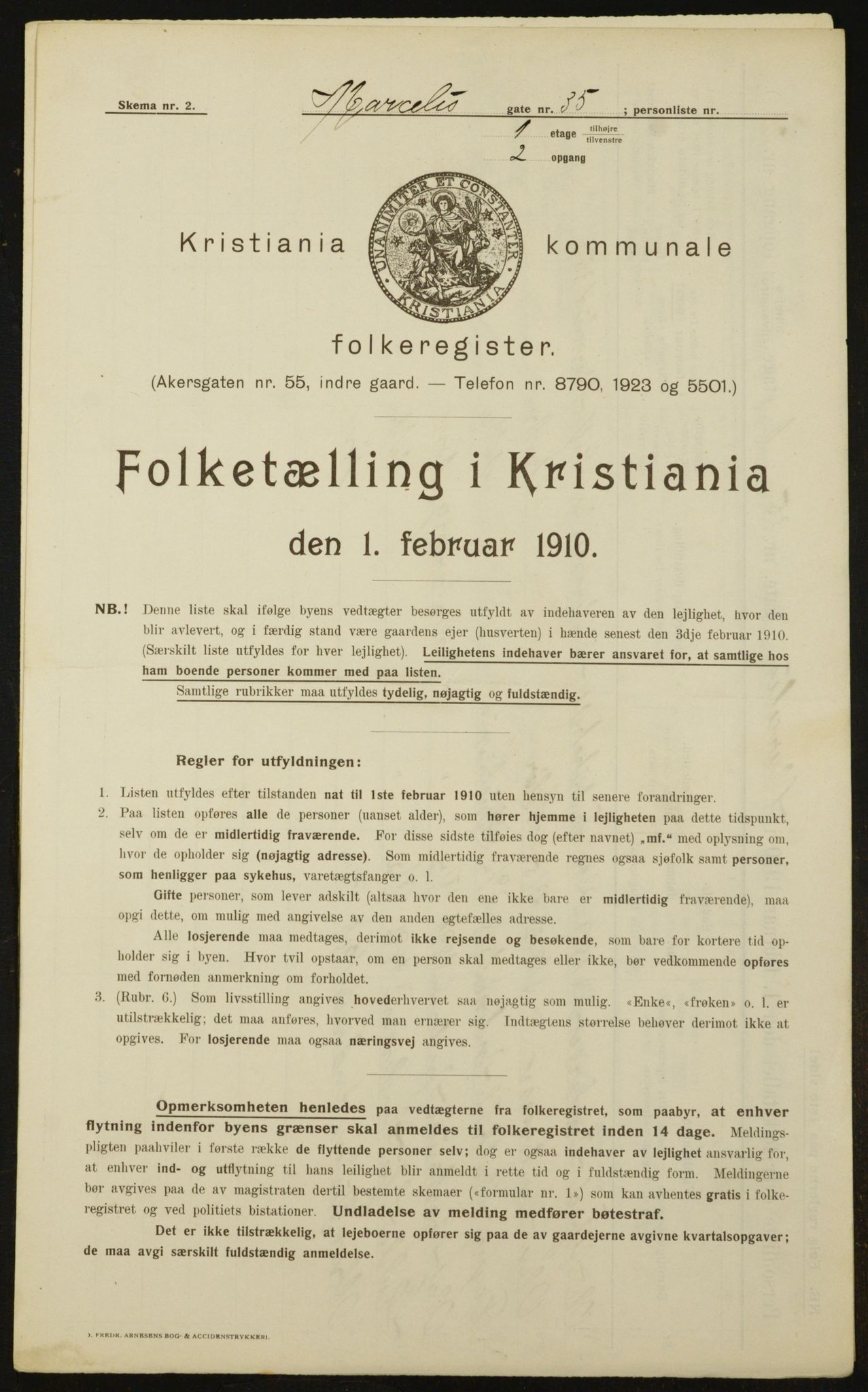 OBA, Kommunal folketelling 1.2.1910 for Kristiania, 1910, s. 62539