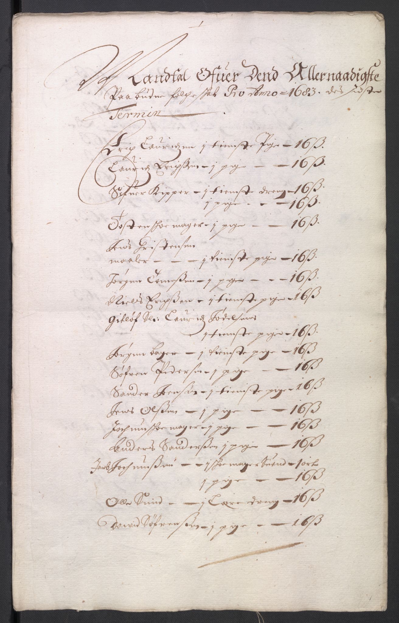 Rentekammeret inntil 1814, Reviderte regnskaper, Byregnskaper, RA/EA-4066/R/Ro/L0301: [O3] Kontribusjonsregnskap, 1679-1684, s. 155