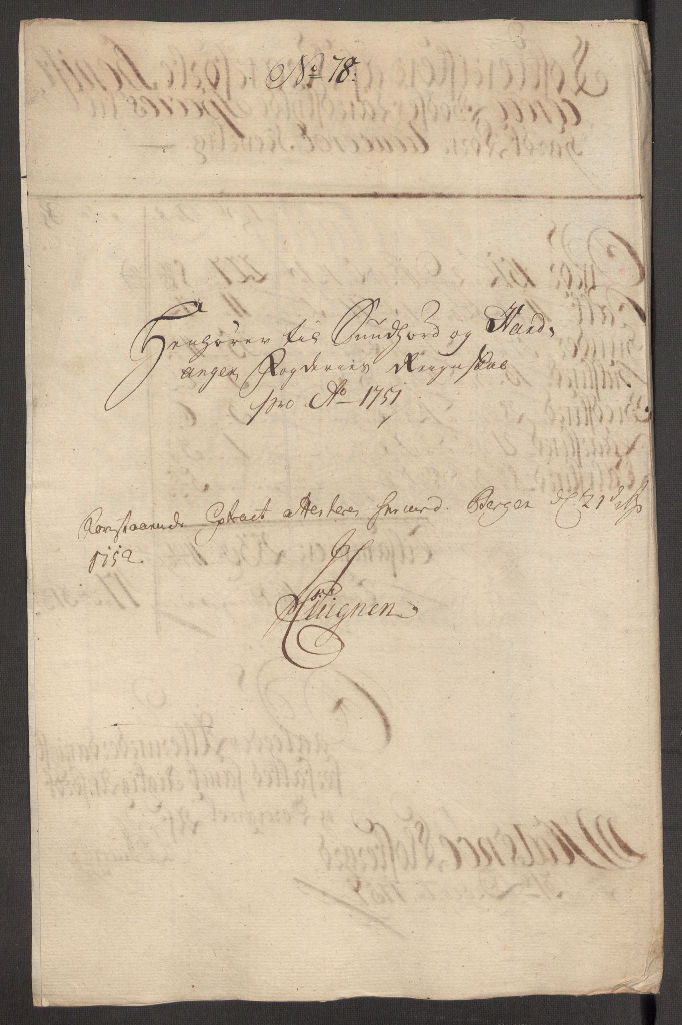 Rentekammeret inntil 1814, Reviderte regnskaper, Fogderegnskap, RA/EA-4092/R48/L3056: Fogderegnskap Sunnhordland og Hardanger, 1751, s. 502