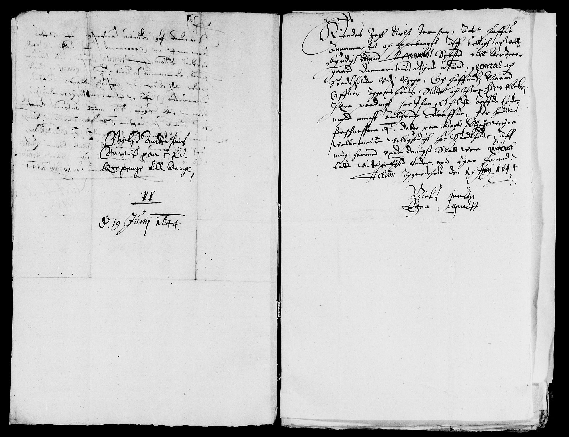Rentekammeret inntil 1814, Reviderte regnskaper, Lensregnskaper, AV/RA-EA-5023/R/Rb/Rba/L0180: Akershus len, 1644-1645