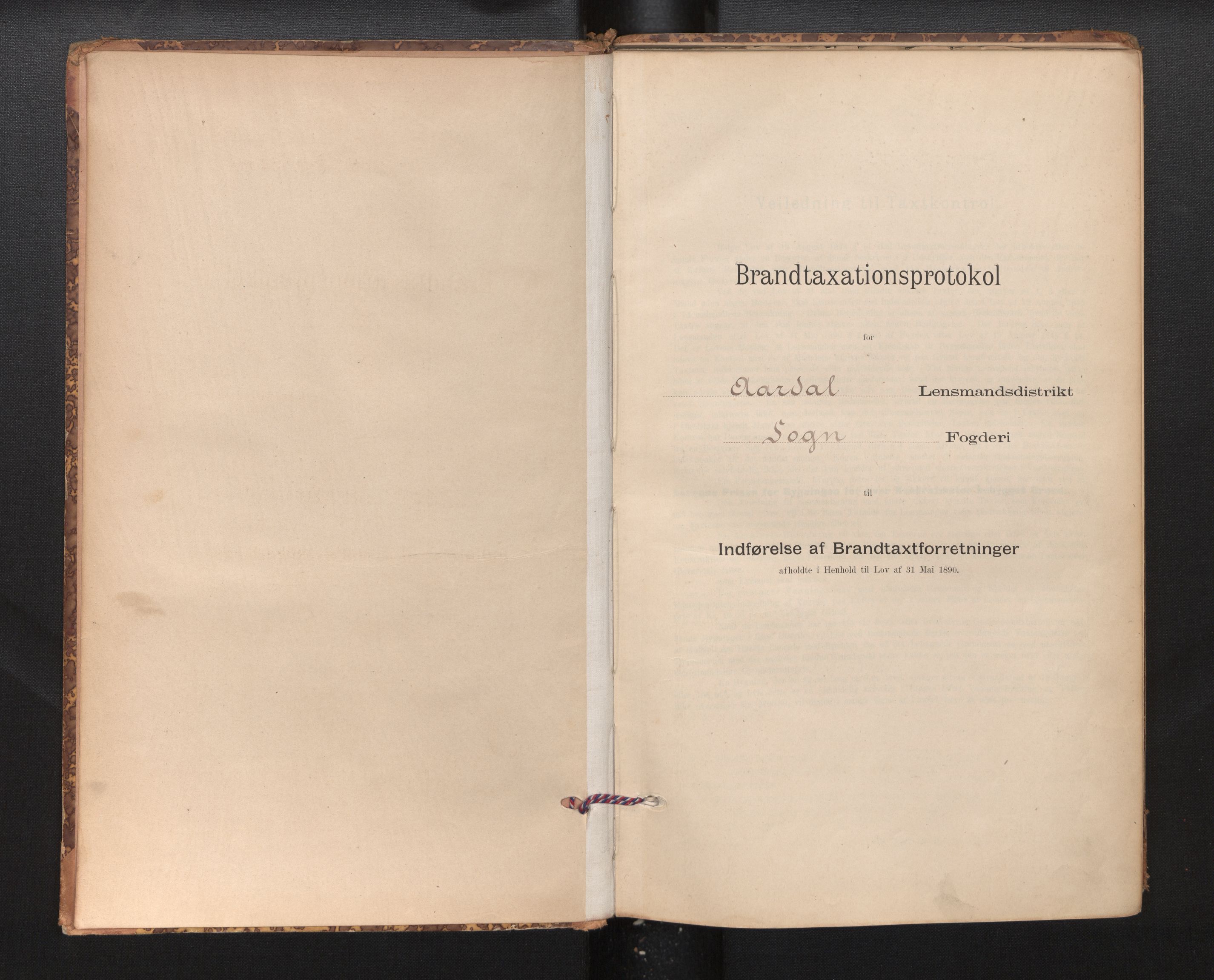 Lensmannen i Årdal, AV/SAB-A-30501/0012/L0008: Branntakstprotokoll, skjematakst, 1895-1915